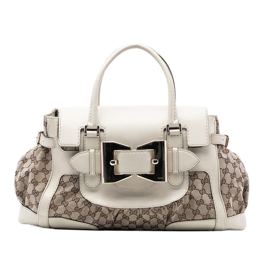 Gucci GG Canvas and Leather Dialux Queen Tote