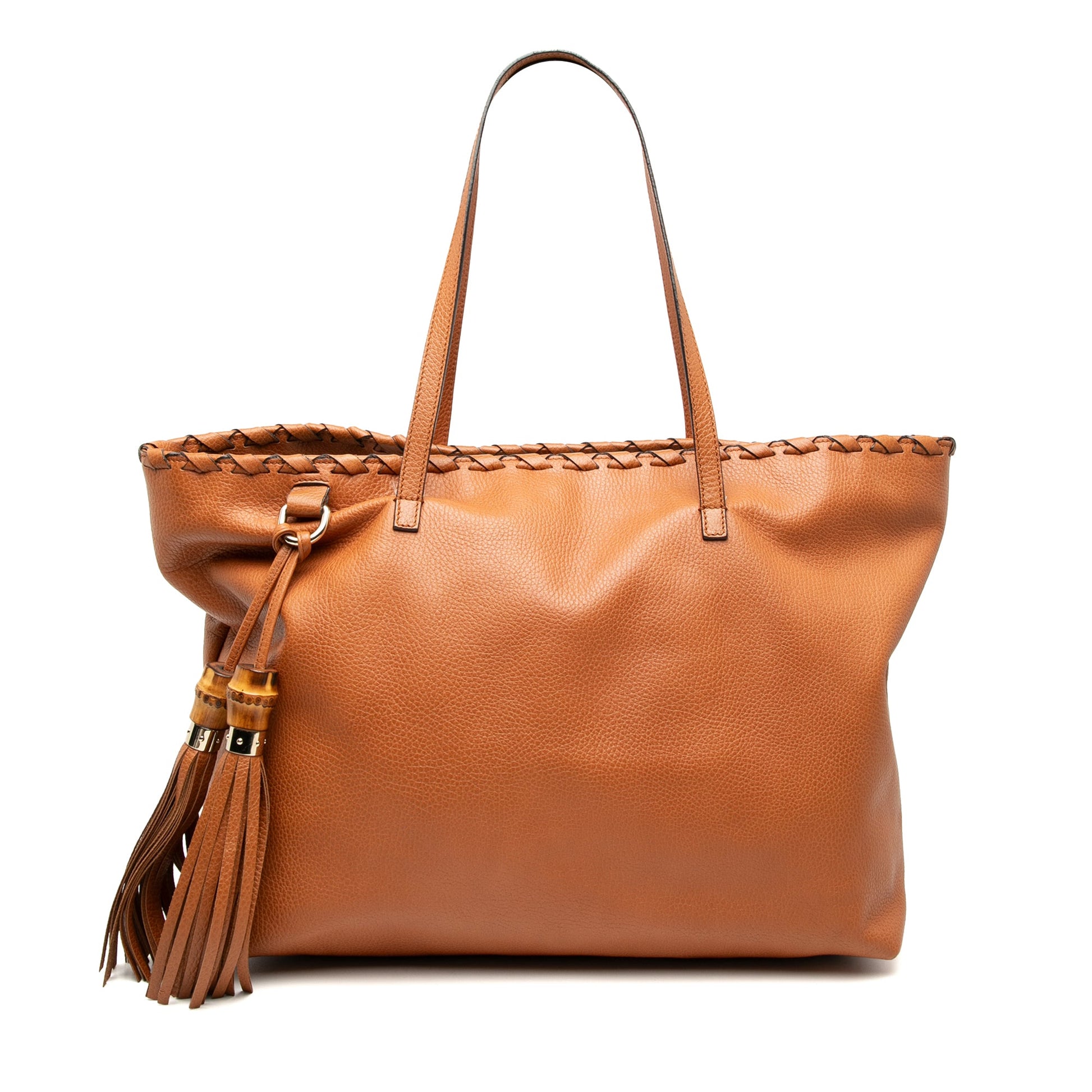 Gucci Leather Peggy Braided Tote