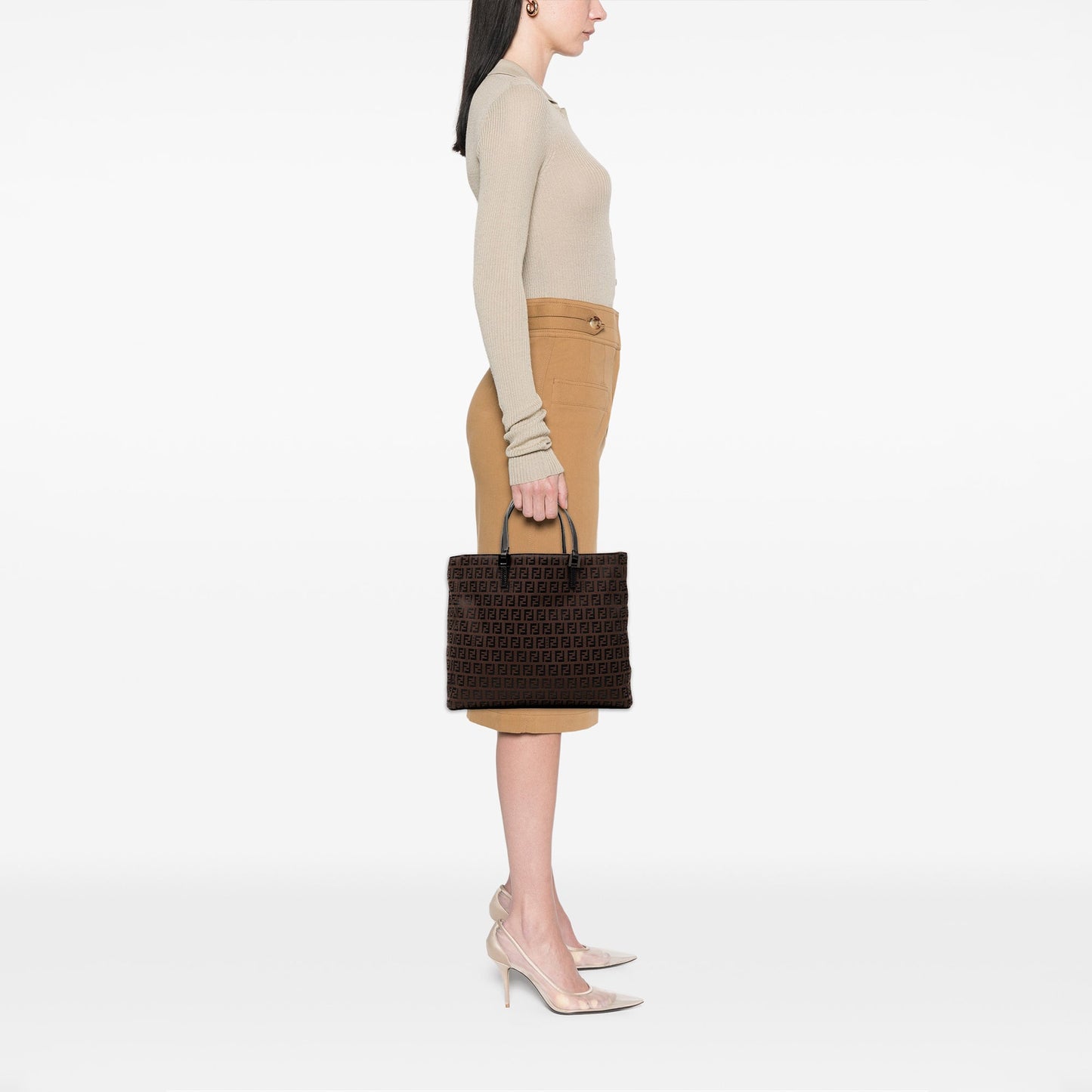Fendi Zucchino Canvas Tote