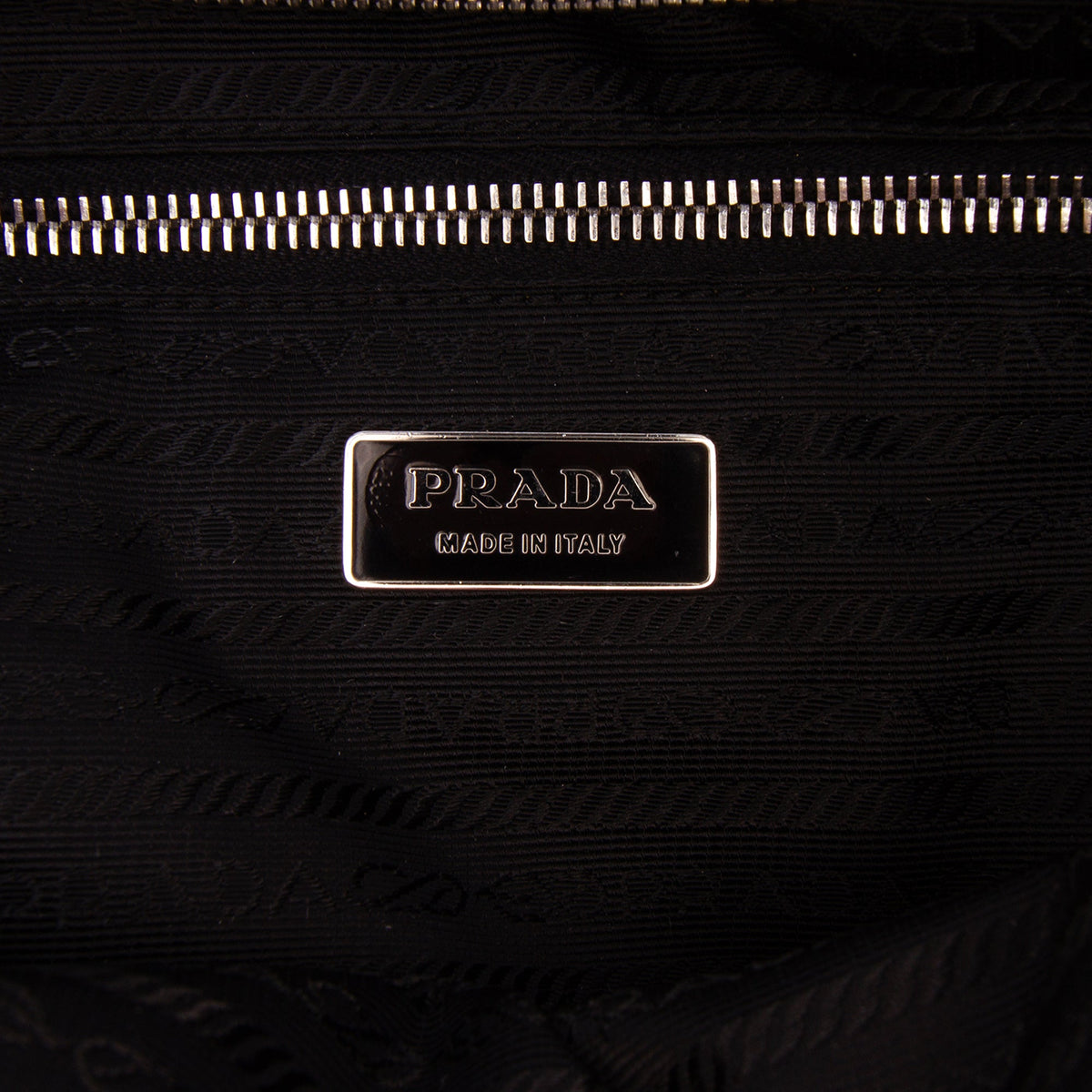 Prada Tessuto Shoulder Bag — Black