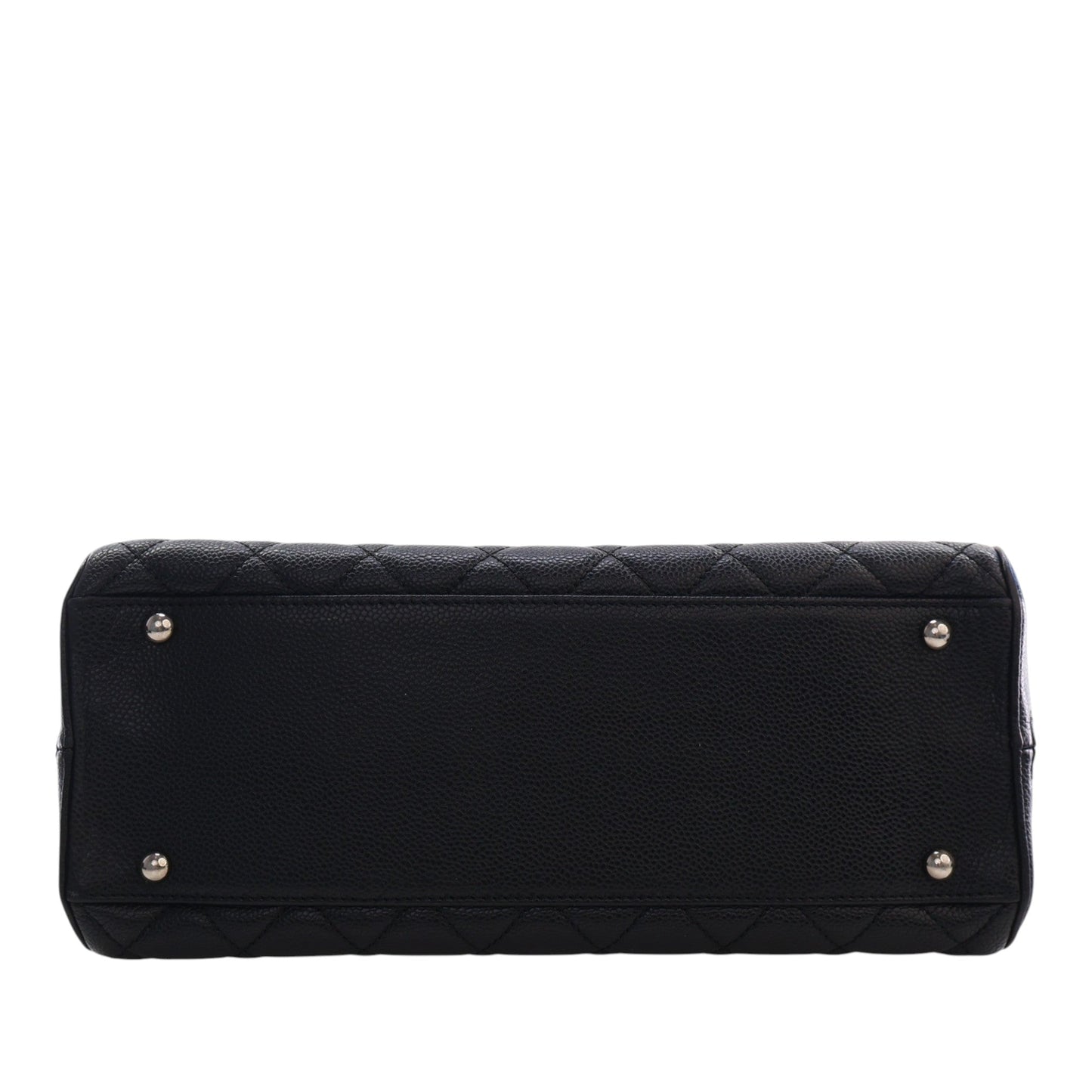 Chanel CC Quilted Caviar Bowler Bag