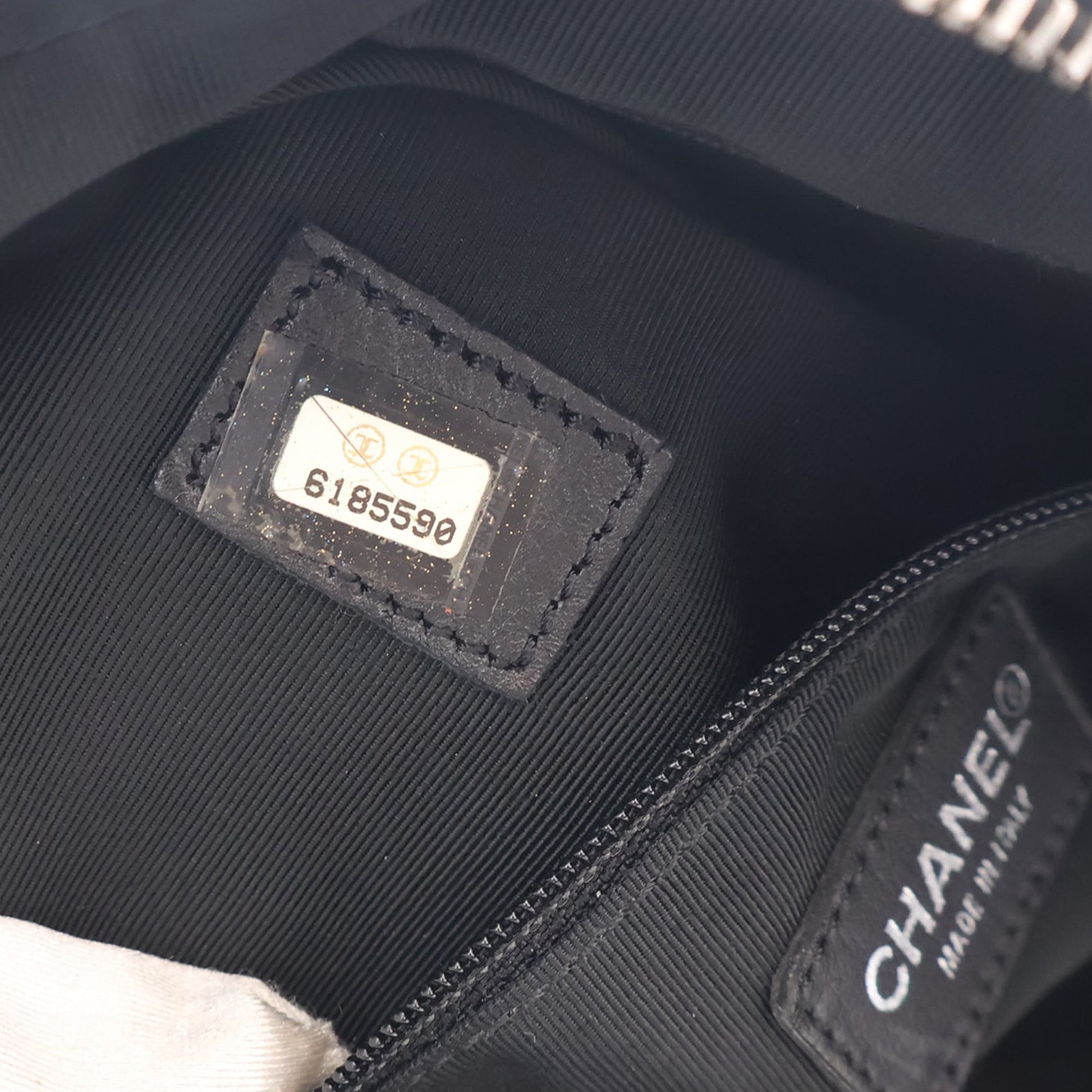 Chanel CC Quilted Caviar Bowler Bag