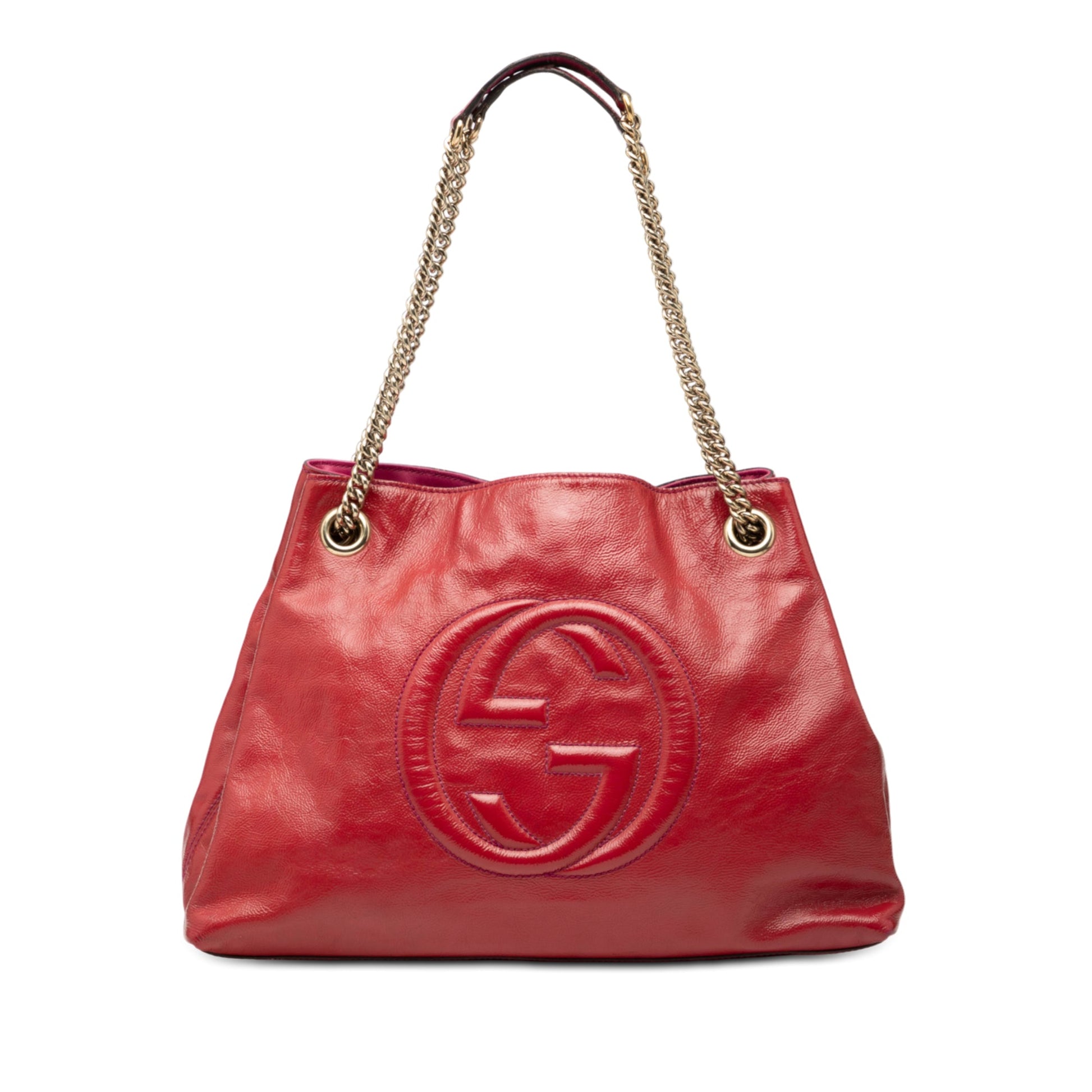 Gucci Medium Leather Soho Chain Tote