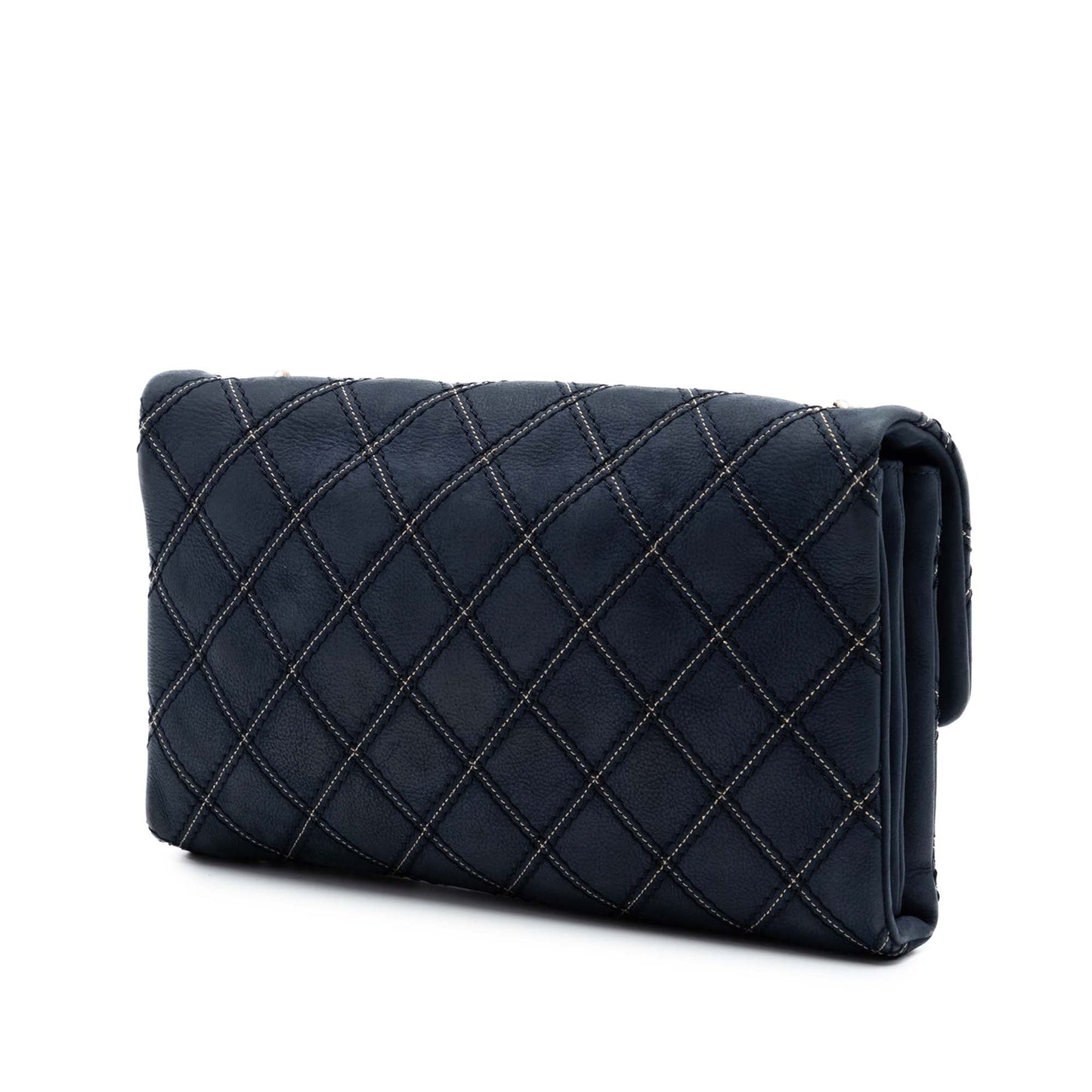 Chanel Jumbo Quilted Calfskin Triple Stitched Flap