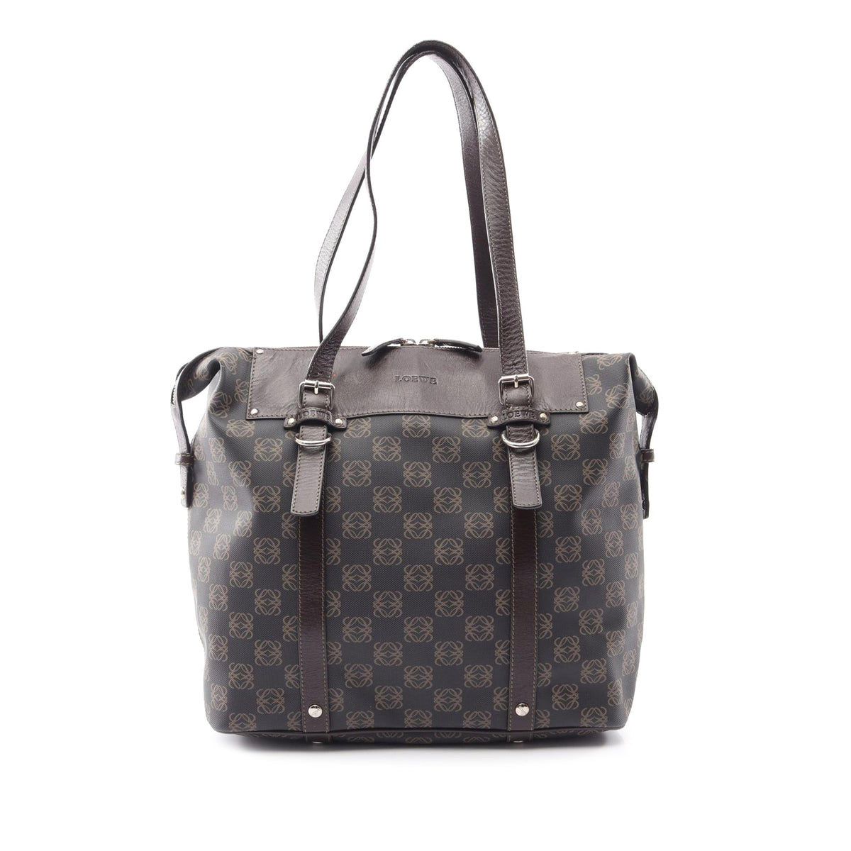 LOEWE Anagram Coated Canvas Tote