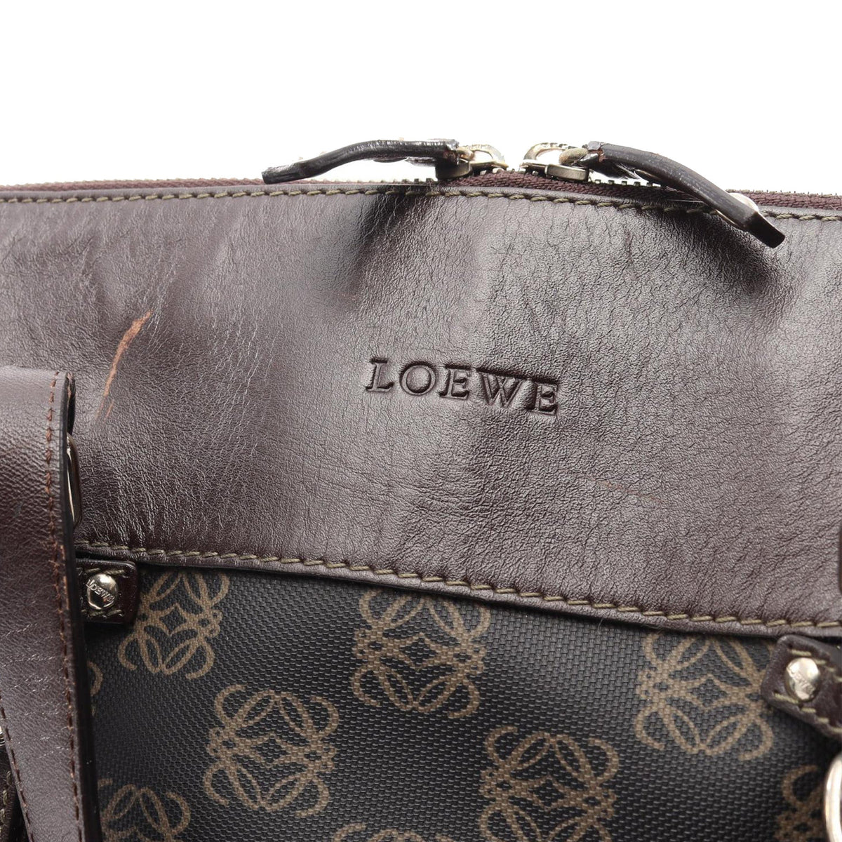 LOEWE Anagram Coated Canvas Tote