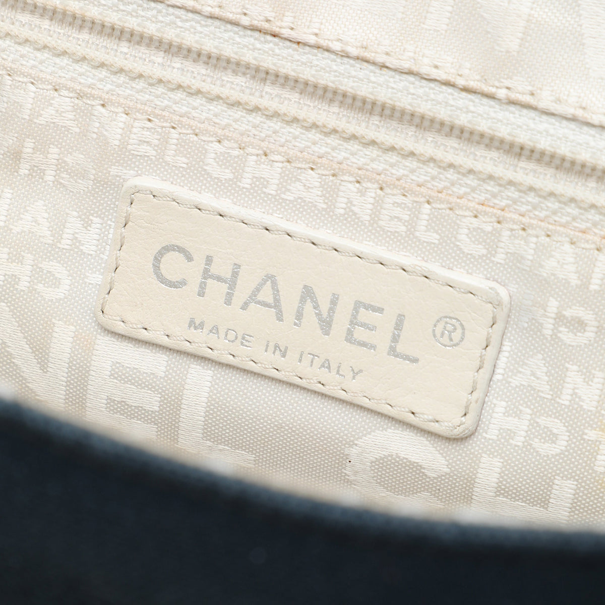 Chanel Tricolor Canvas and Leather No 5 Giant Mademoiselle Lock Flap Bag