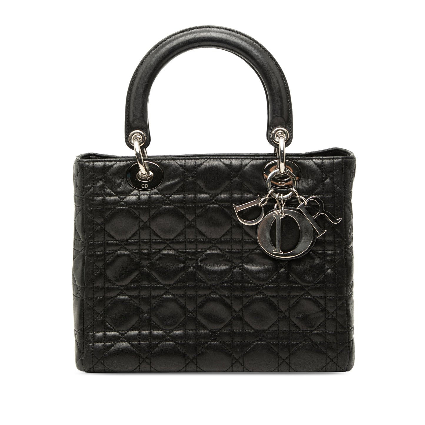 Dior Medium Lambskin Cannage Lady Dior