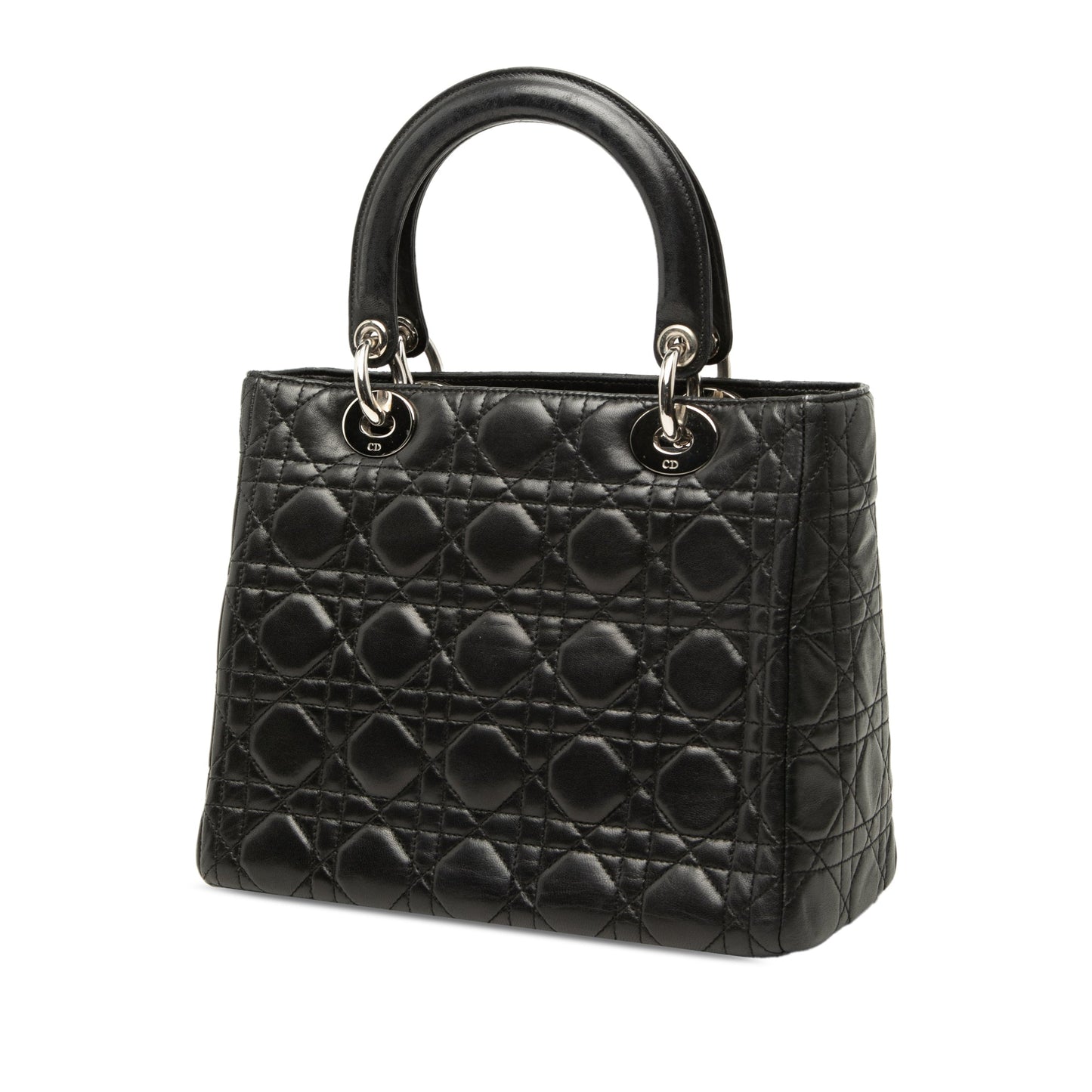 Dior Medium Lambskin Cannage Lady Dior