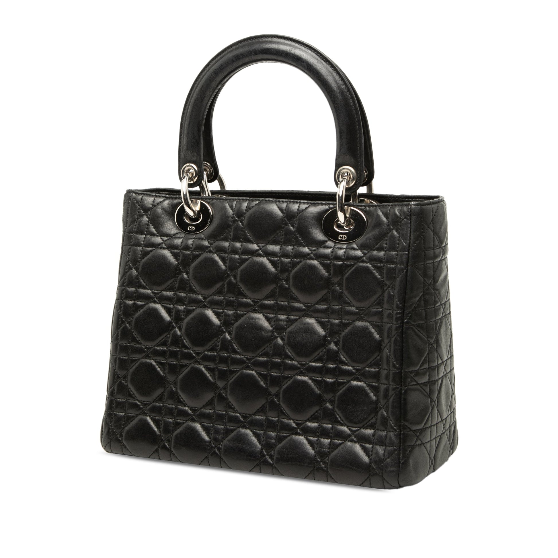 Dior Medium Lambskin Cannage Lady Dior