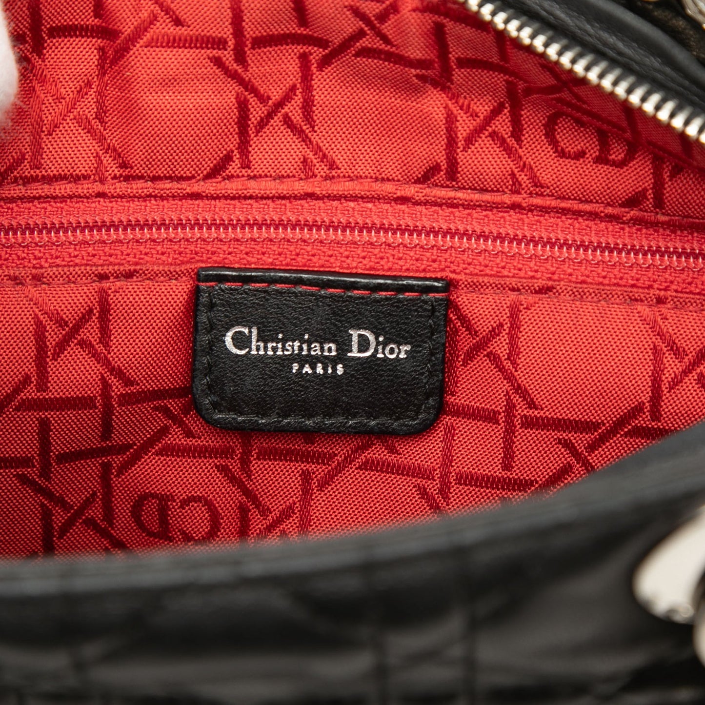 Dior Medium Lambskin Cannage Lady Dior