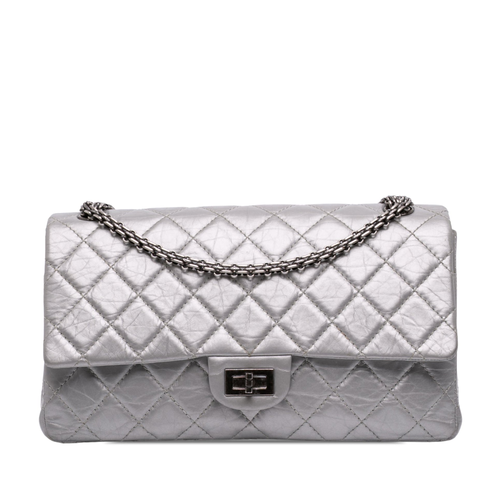 Chanel Quilted Aged Calfskin Reissue 2.55 Double Compartment Single Flap 226