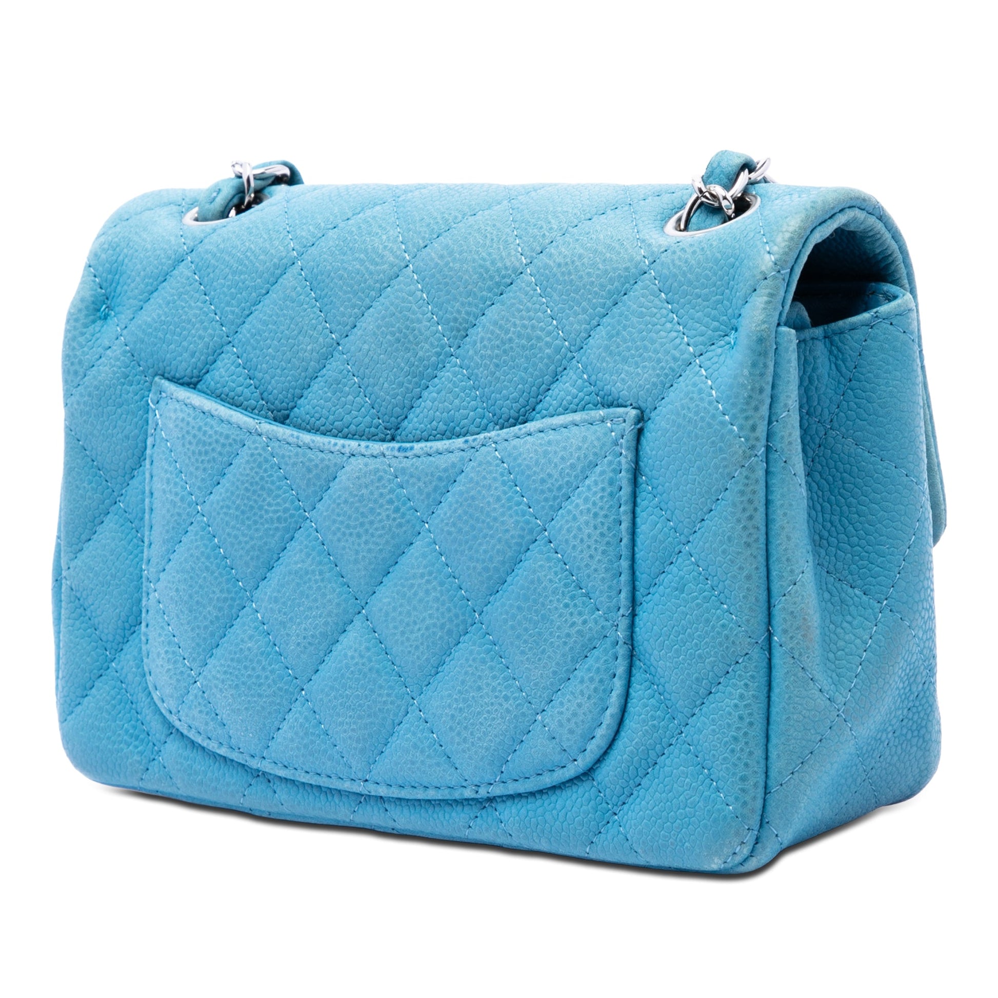 Chanel Mini Rectangular Classic Iridescent Caviar Single Flap