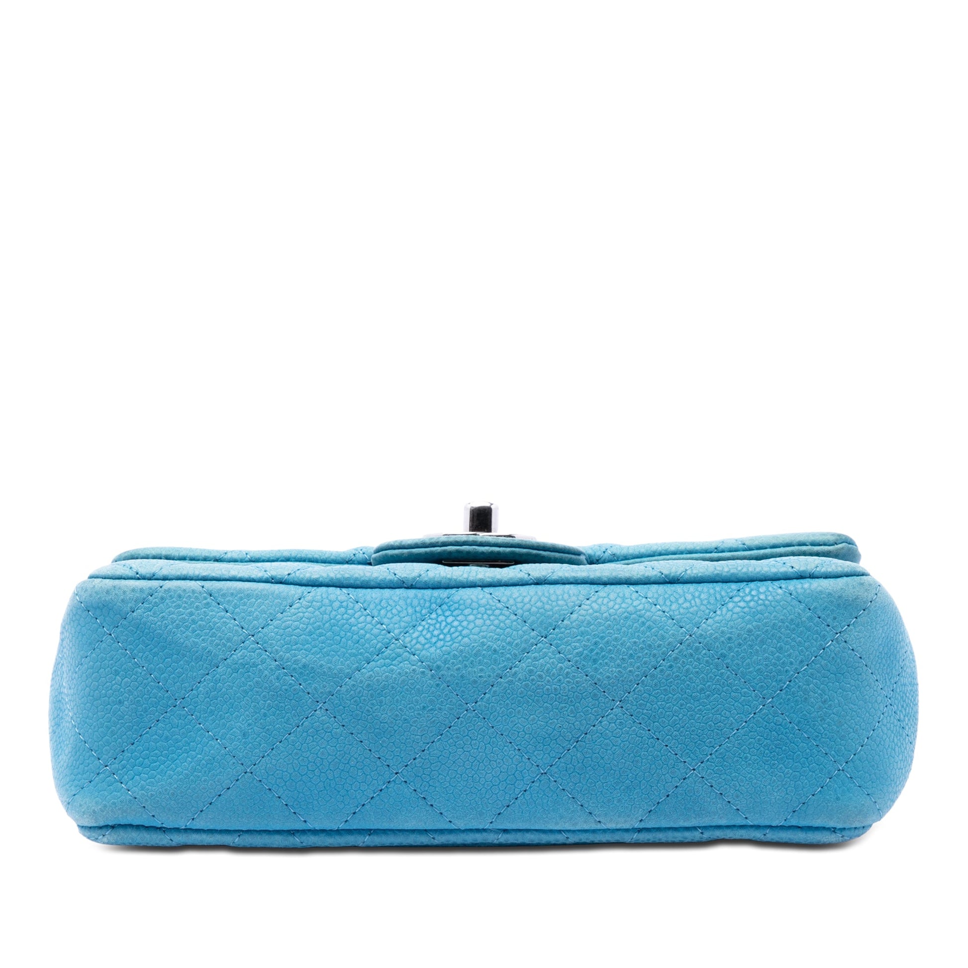 Chanel Mini Rectangular Classic Iridescent Caviar Single Flap
