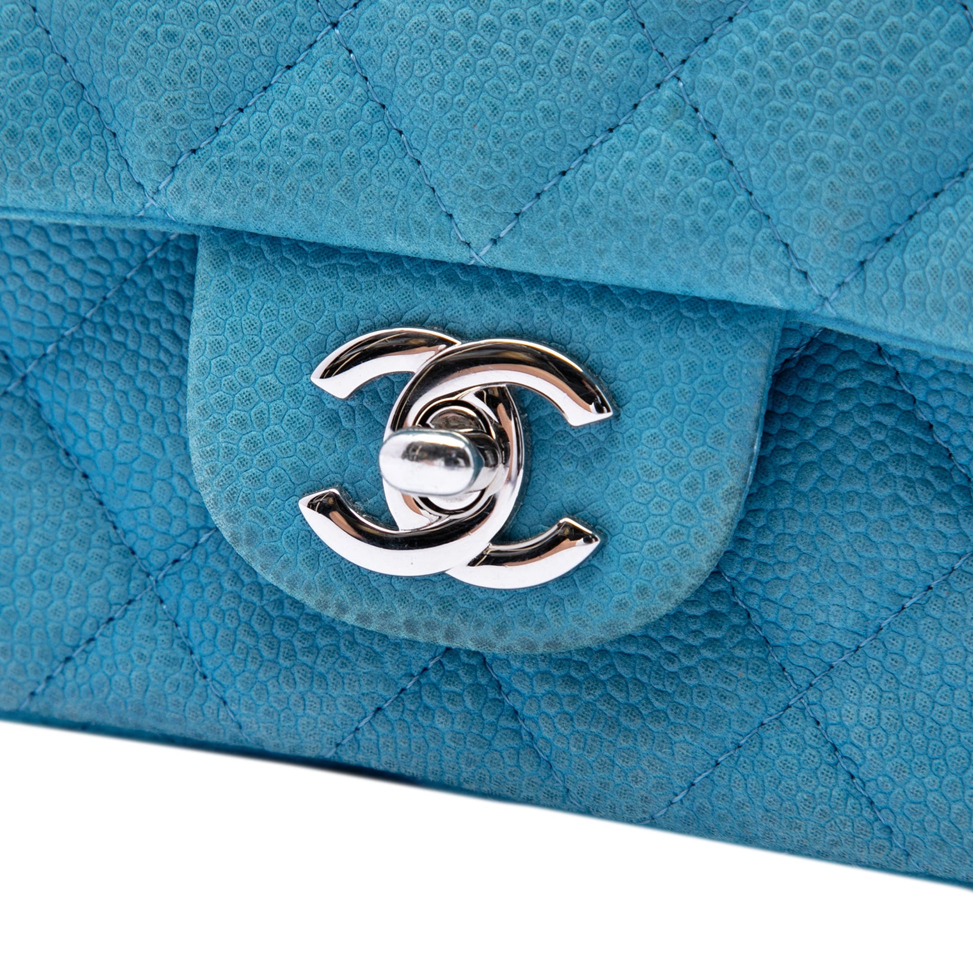 Chanel Mini Rectangular Classic Iridescent Caviar Single Flap