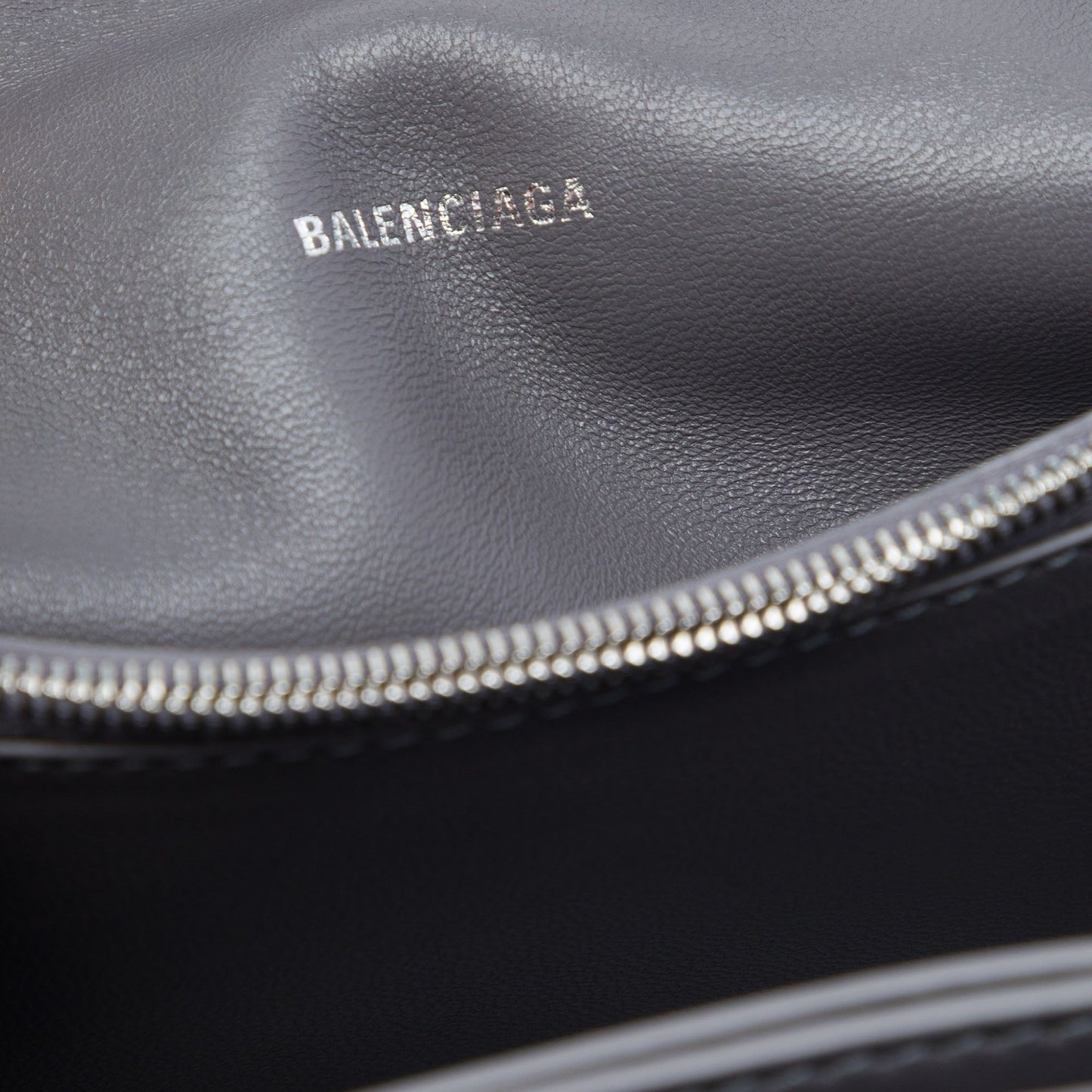 Balenciaga Small Metallic Calfskin Crush Chain Shoulder Bag
