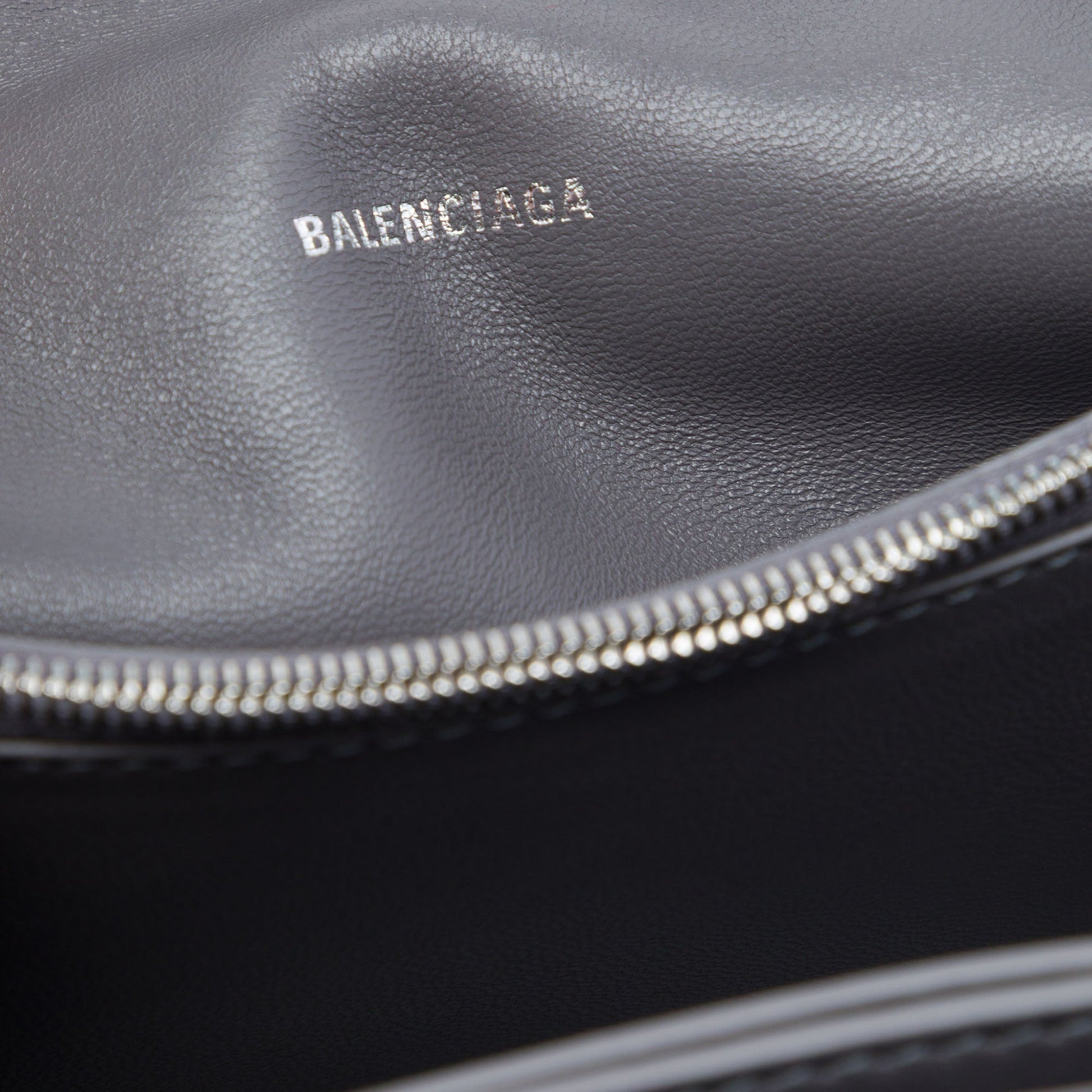 Balenciaga Small Metallic Calfskin Crush Chain Shoulder Bag