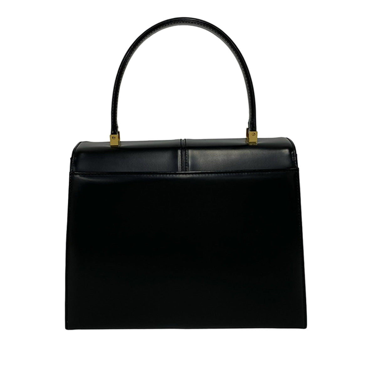 Saint Laurent Leather Top Handle — Black