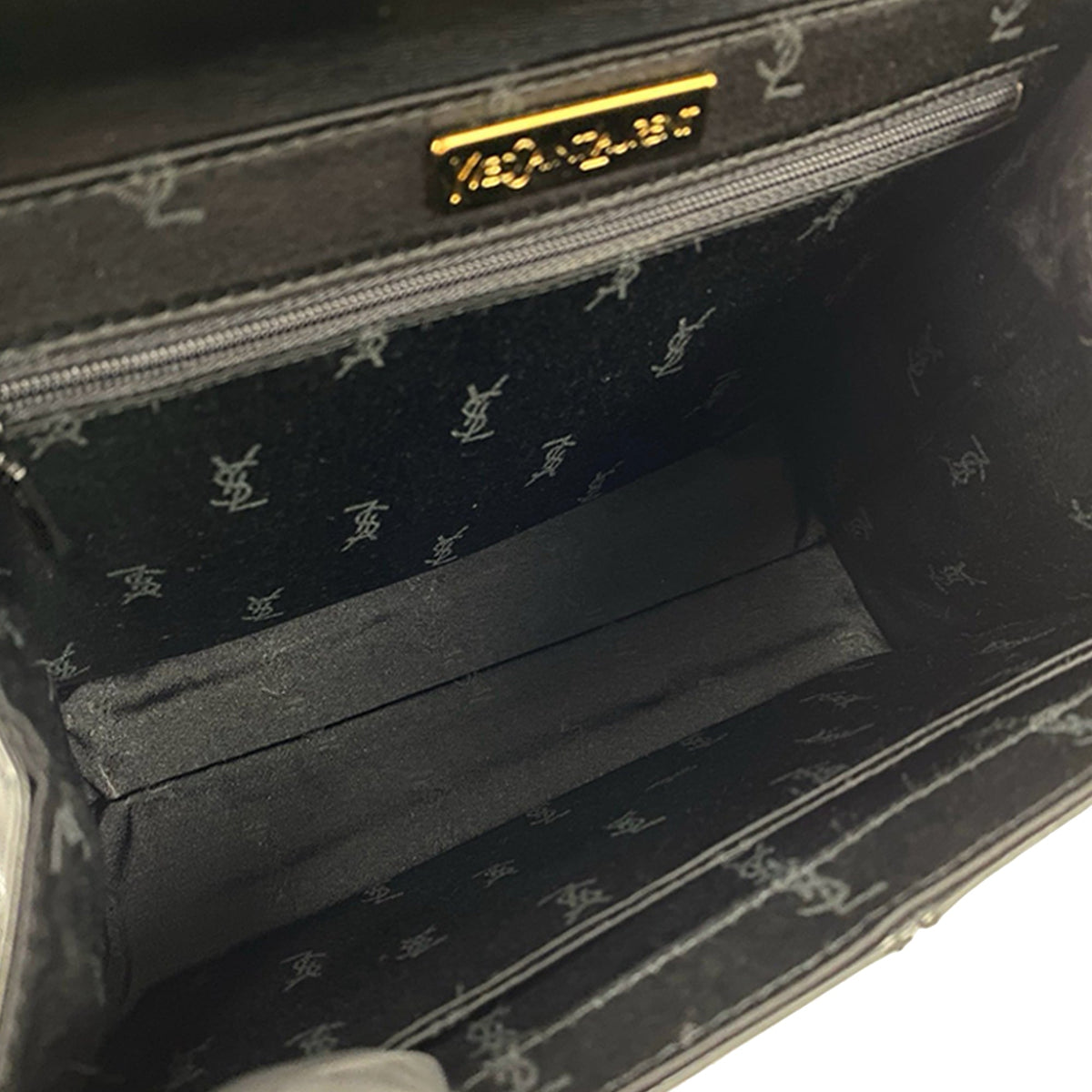 Saint Laurent Leather Top Handle — Black