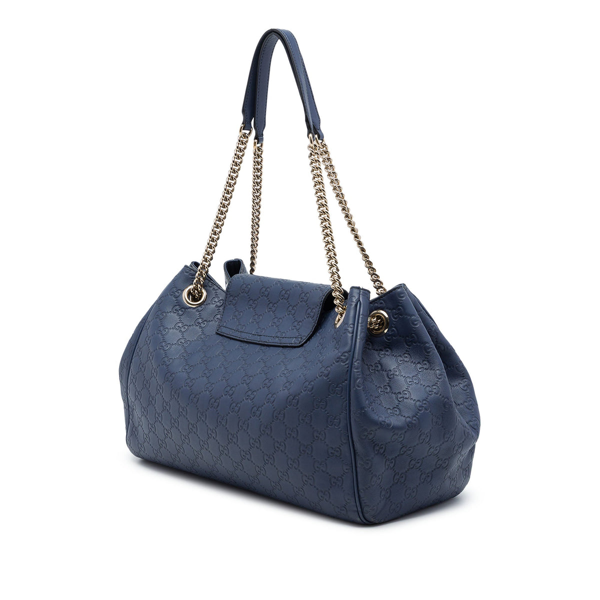 Gucci Large Guccissima Emily Tote — Blue