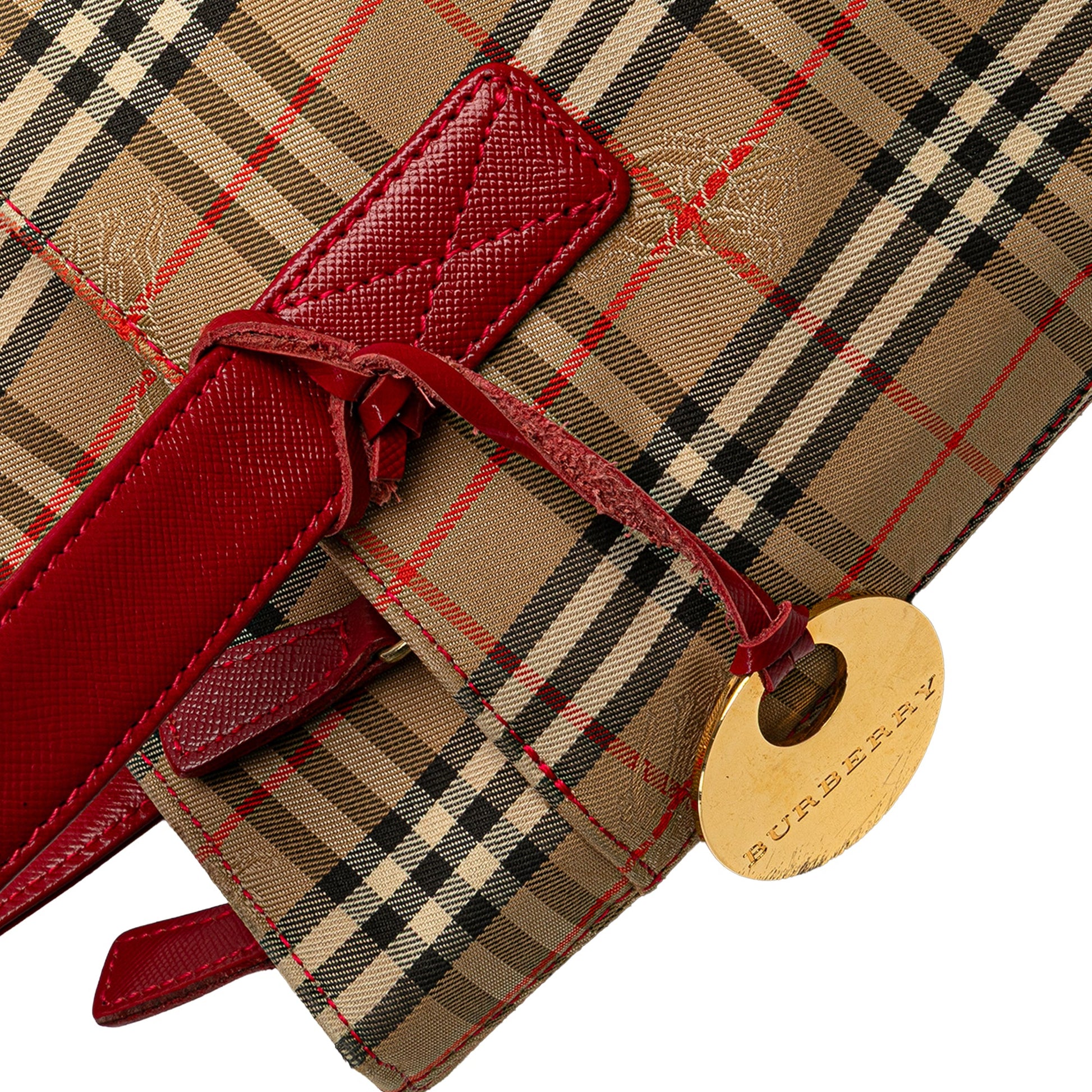 Burberry Haymarket Check Canvas Tote