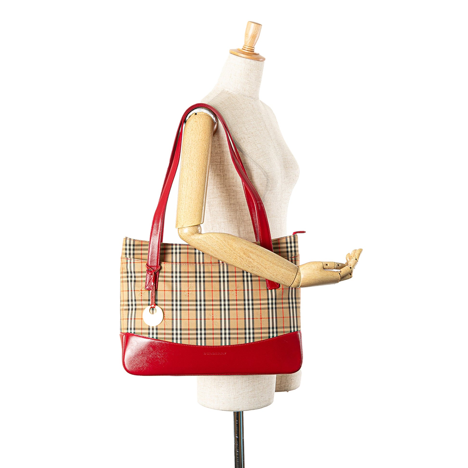Burberry Haymarket Check Canvas Tote