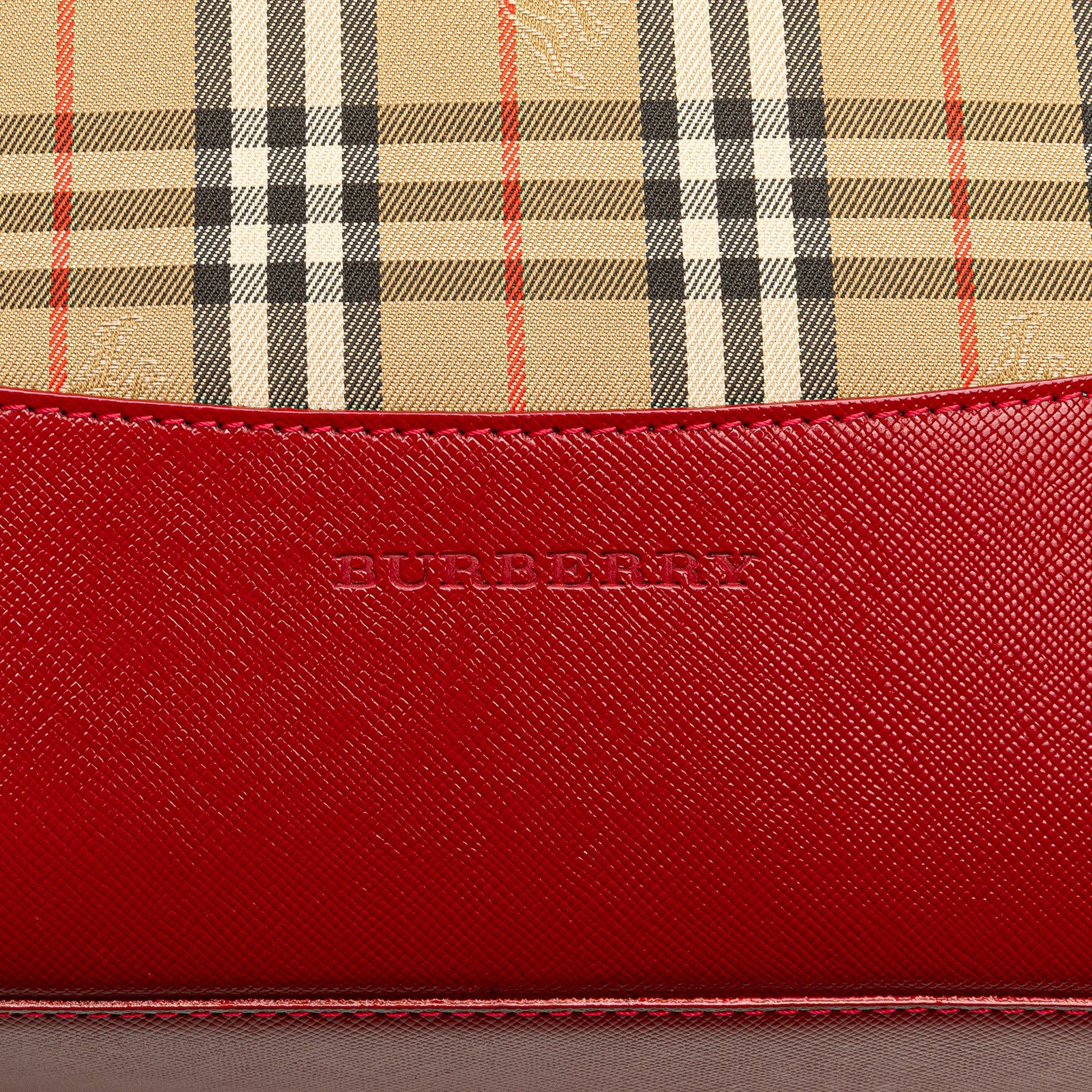 Burberry Haymarket Check Canvas Tote