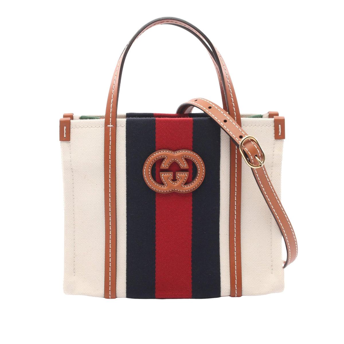 Gucci Mini Canvas Interlocking G Satchel