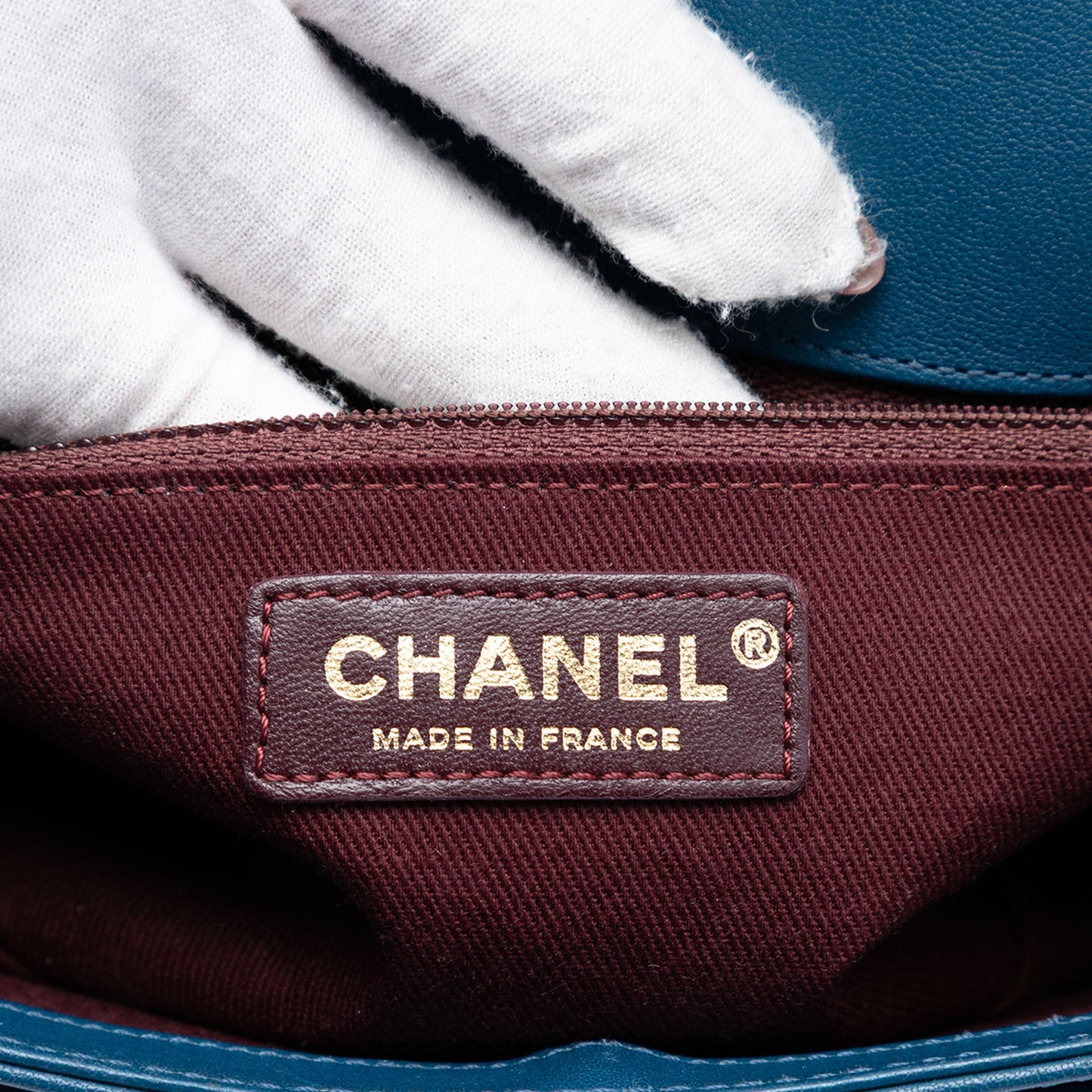 Chanel Large Quilted Sheepskin Front Chain Flap