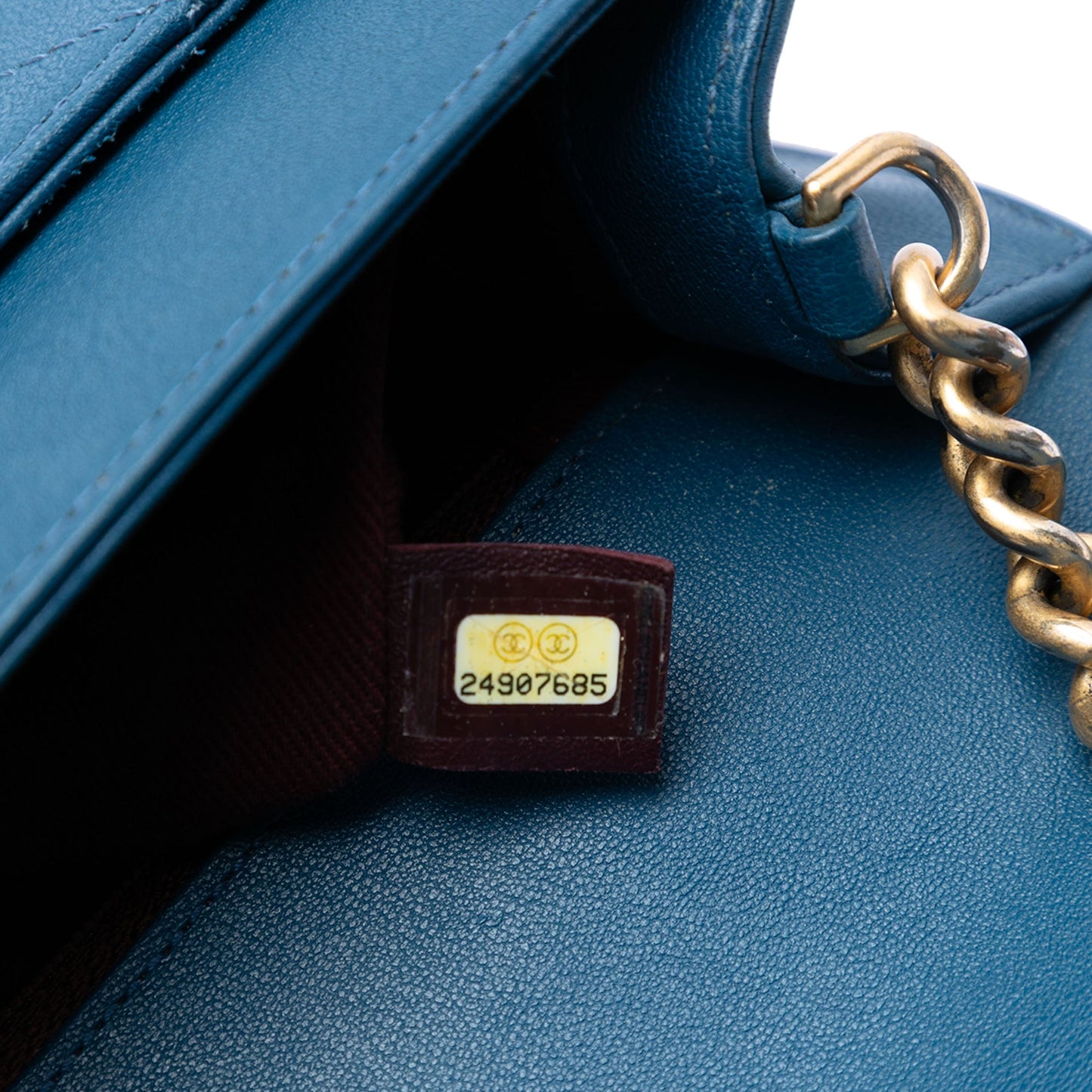 Chanel Large Quilted Sheepskin Front Chain Flap