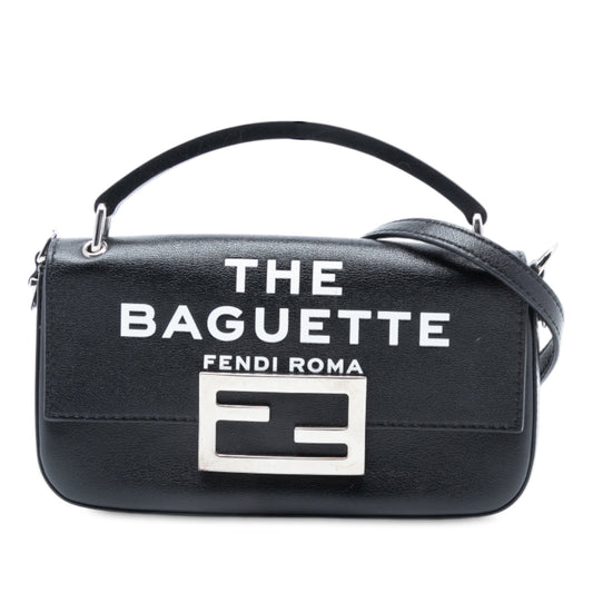 Fendi Marc Jacobs Calfskin Baguette Phone Pouch Satchel