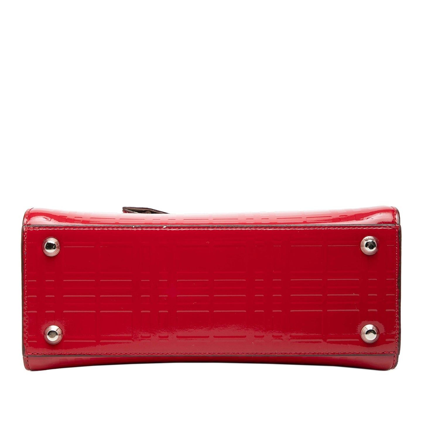Embossed Patent Leather Top Handle