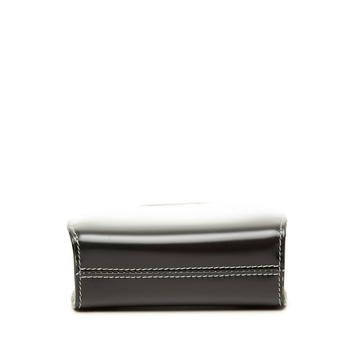 Ferragamo Mini Gradient Brushed Calfskin Gancini Wanda Top Handle Bag — White