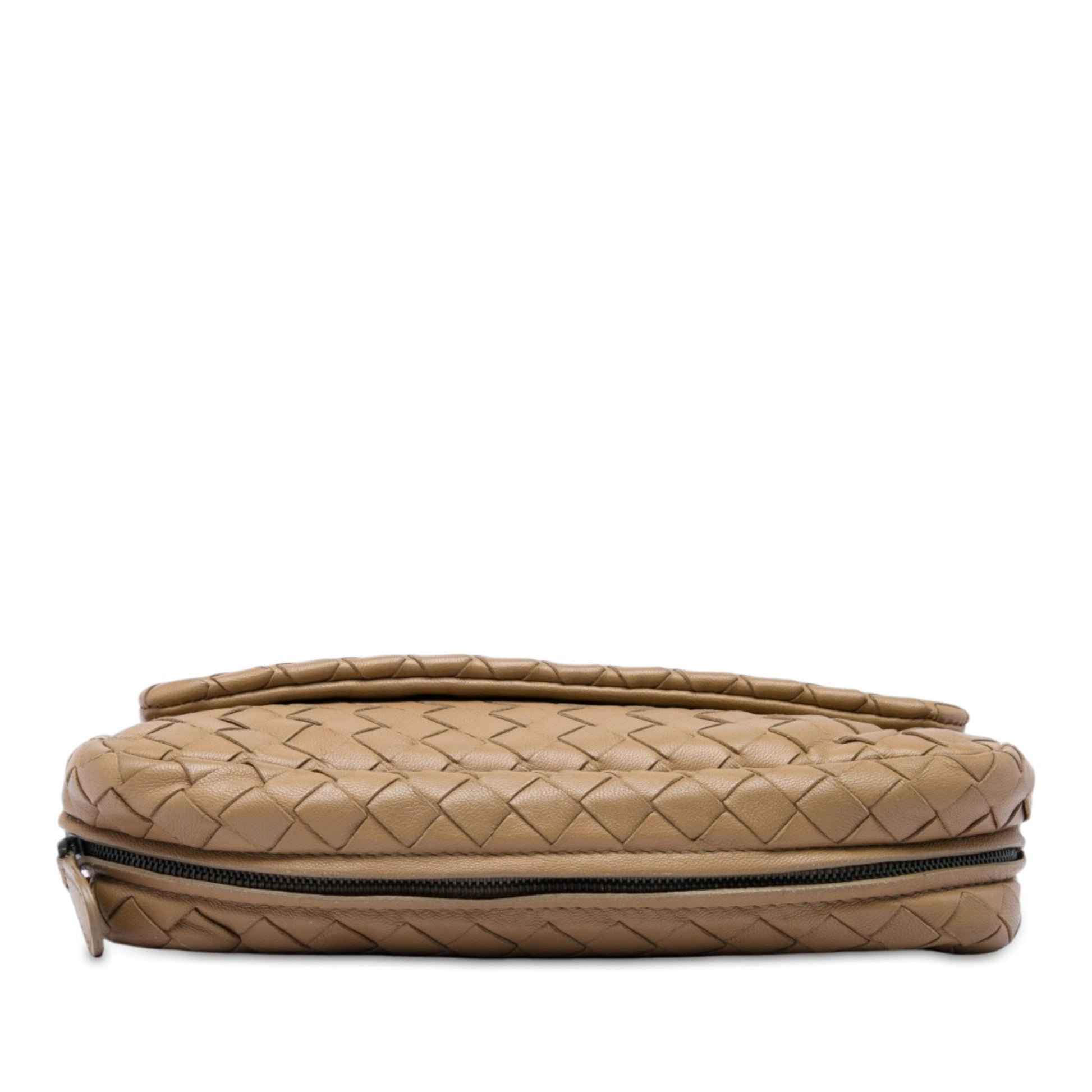 Bottega Veneta Mini Nappa Intrecciato Expandable Chain Flap Crossbody