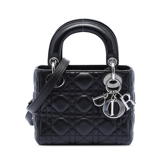Dior Mini Lambskin Cannage Lady Dior