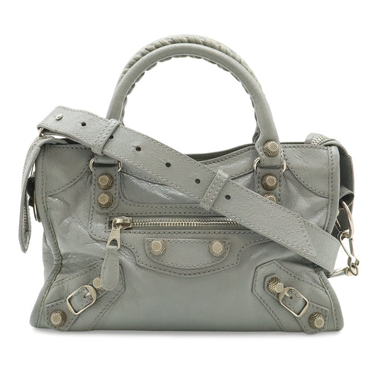Balenciaga Mini Lambskin Motocross Giant 21 City Satchel