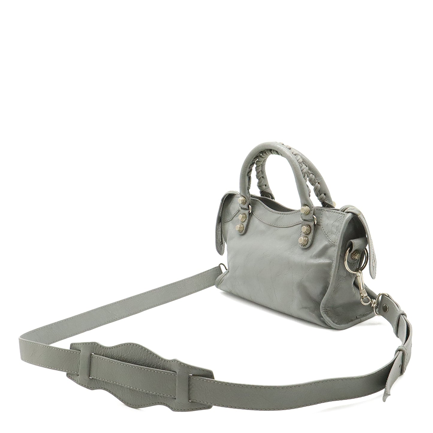 Balenciaga Mini Lambskin Motocross Giant 21 City Satchel
