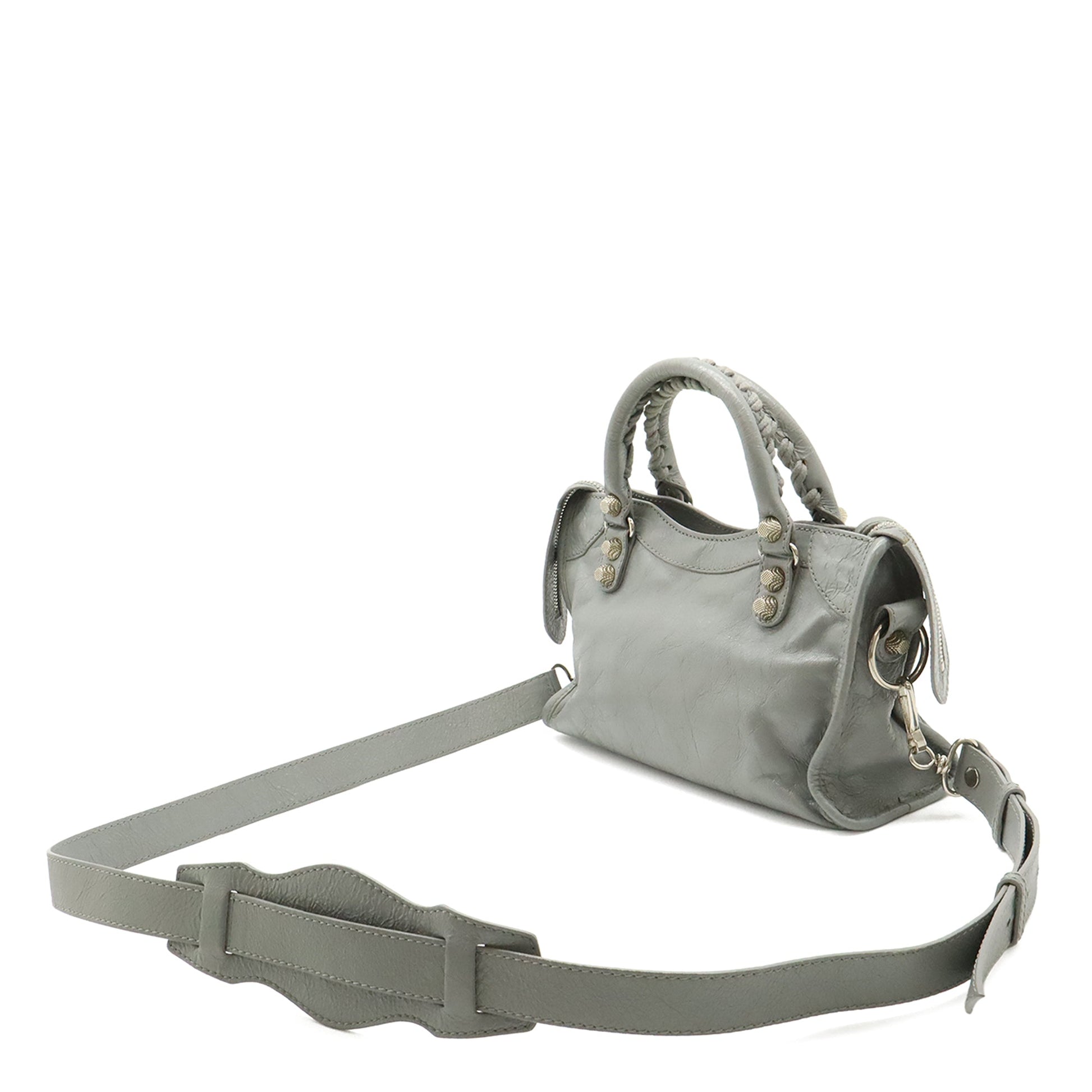 Balenciaga Mini Lambskin Motocross Giant 21 City Satchel