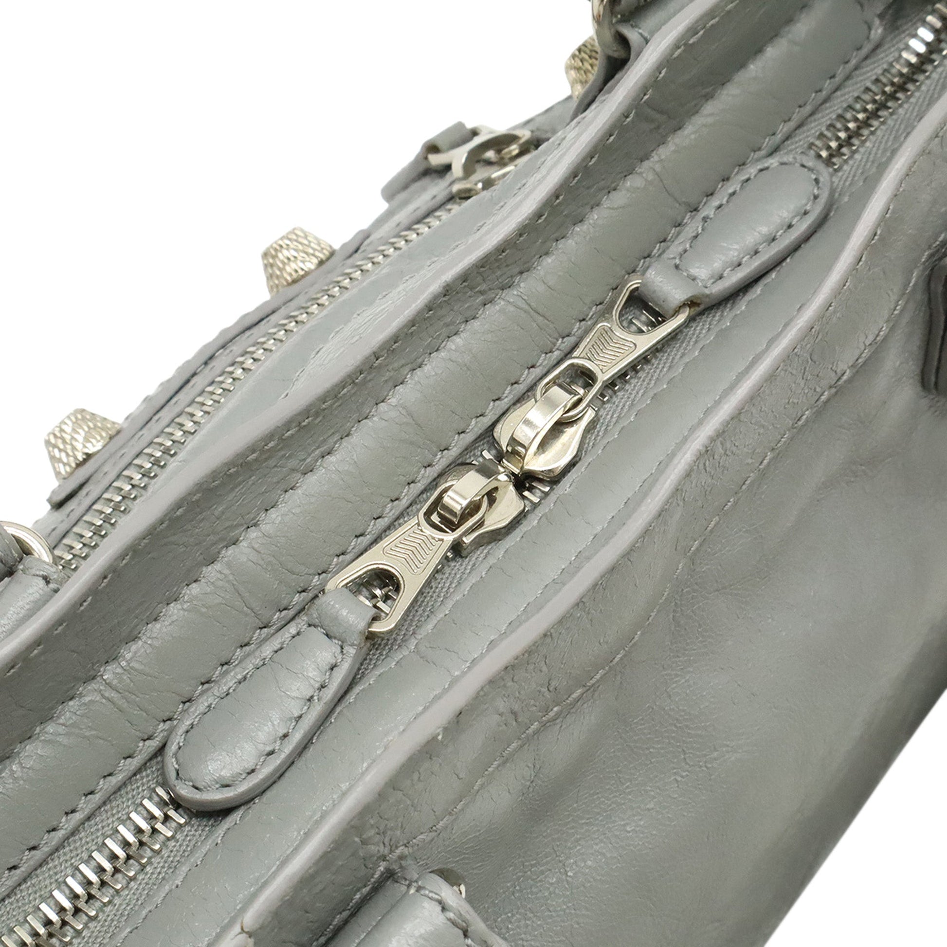 Balenciaga Mini Lambskin Motocross Giant 21 City Satchel