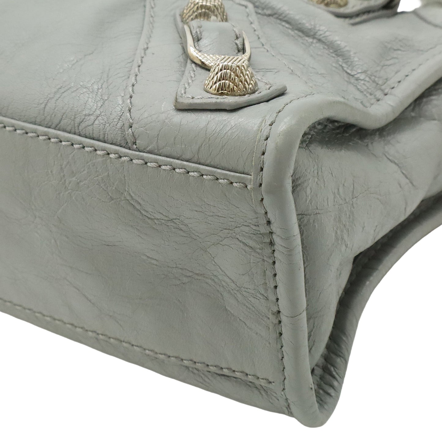 Balenciaga Mini Lambskin Motocross Giant 21 City Satchel