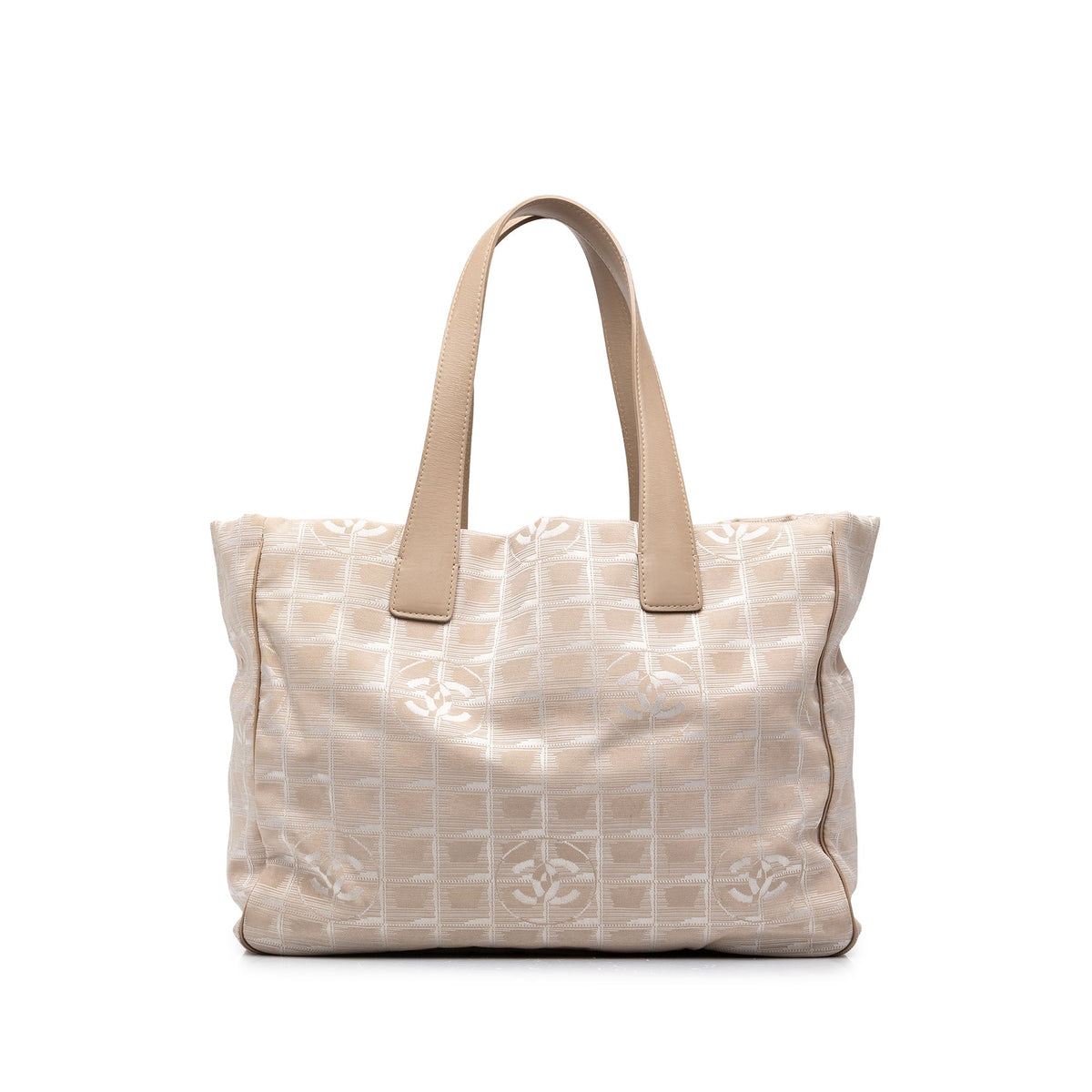 Chanel New Travel Line Nylon Tote — Beige