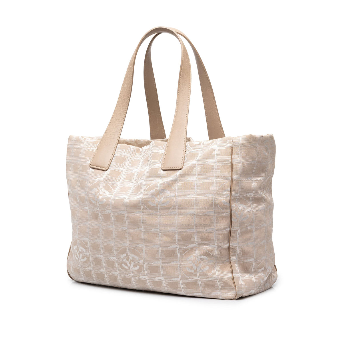 Chanel New Travel Line Nylon Tote — Beige