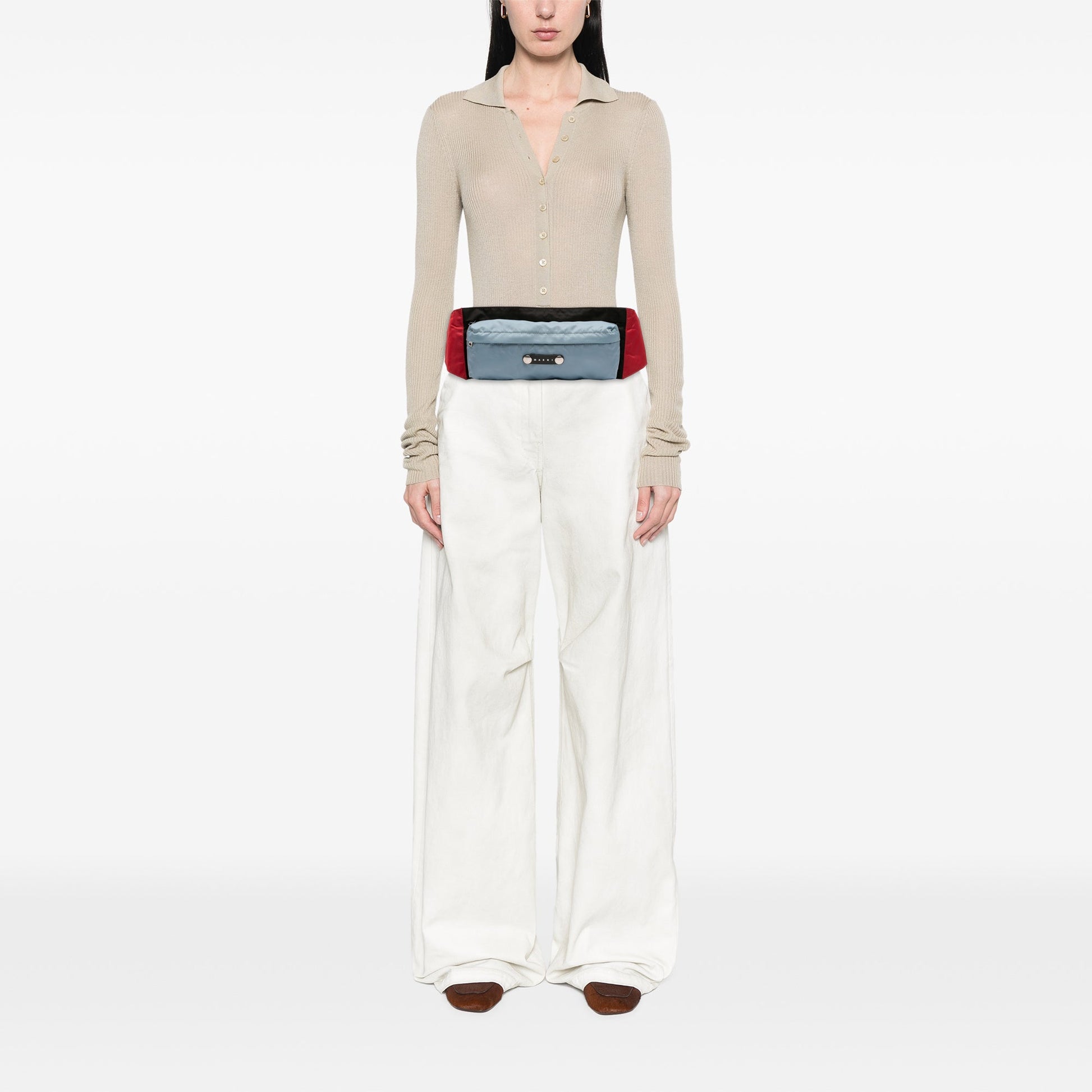 Marni Tricolor Nylon Belt Bag