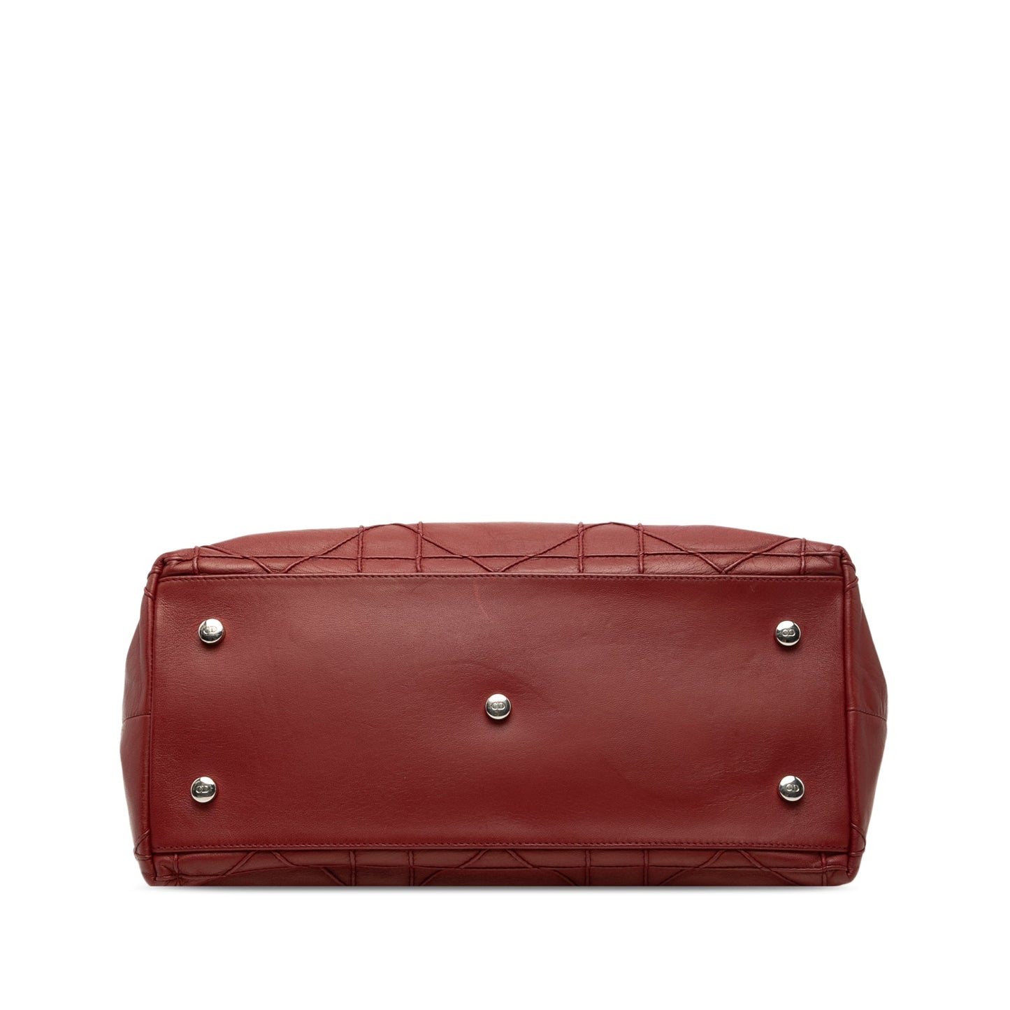 Dior Medium Lambskin Cannage Polochon Granville Satchel
