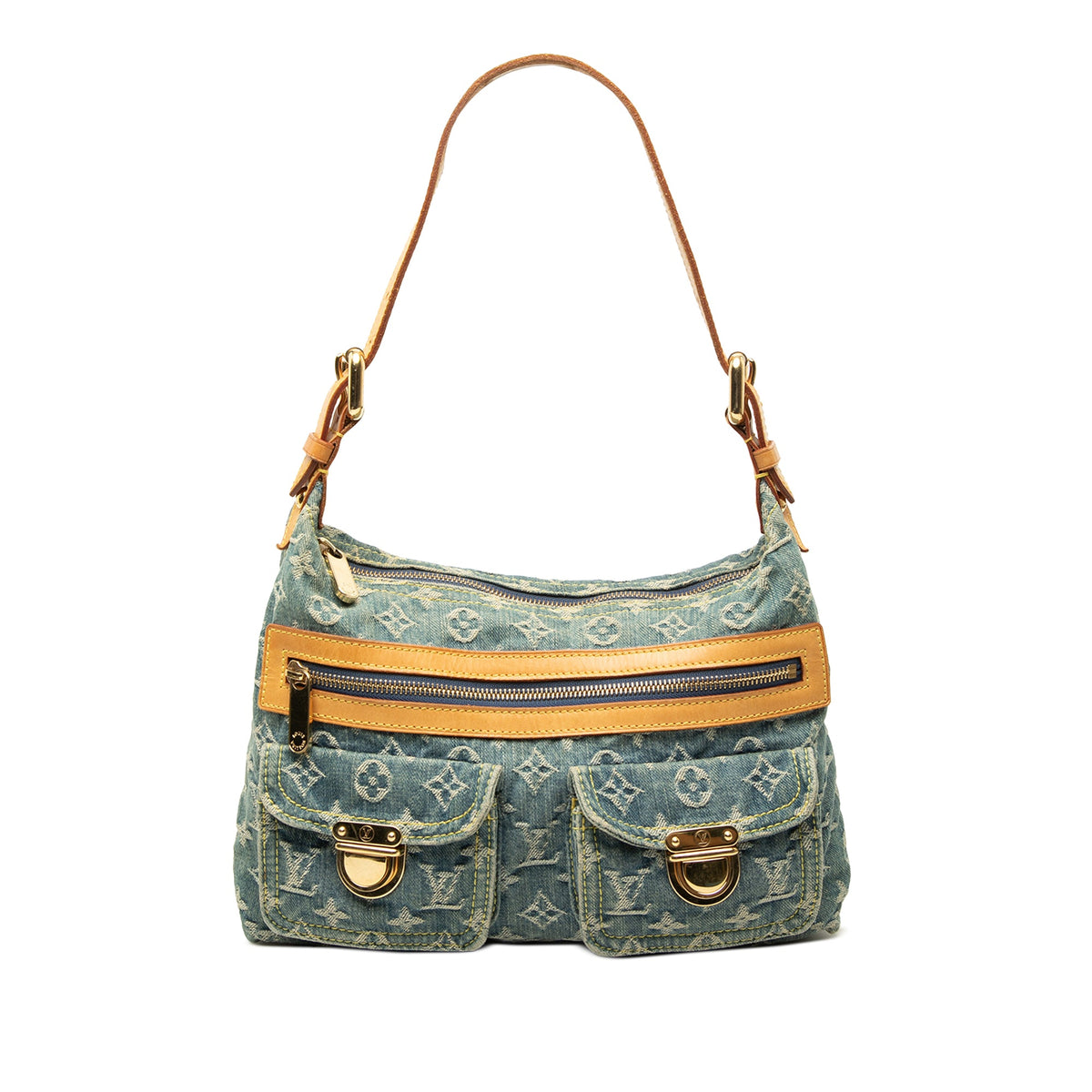 Louis Vuitton Monogram Denim Baggy PM — Blue