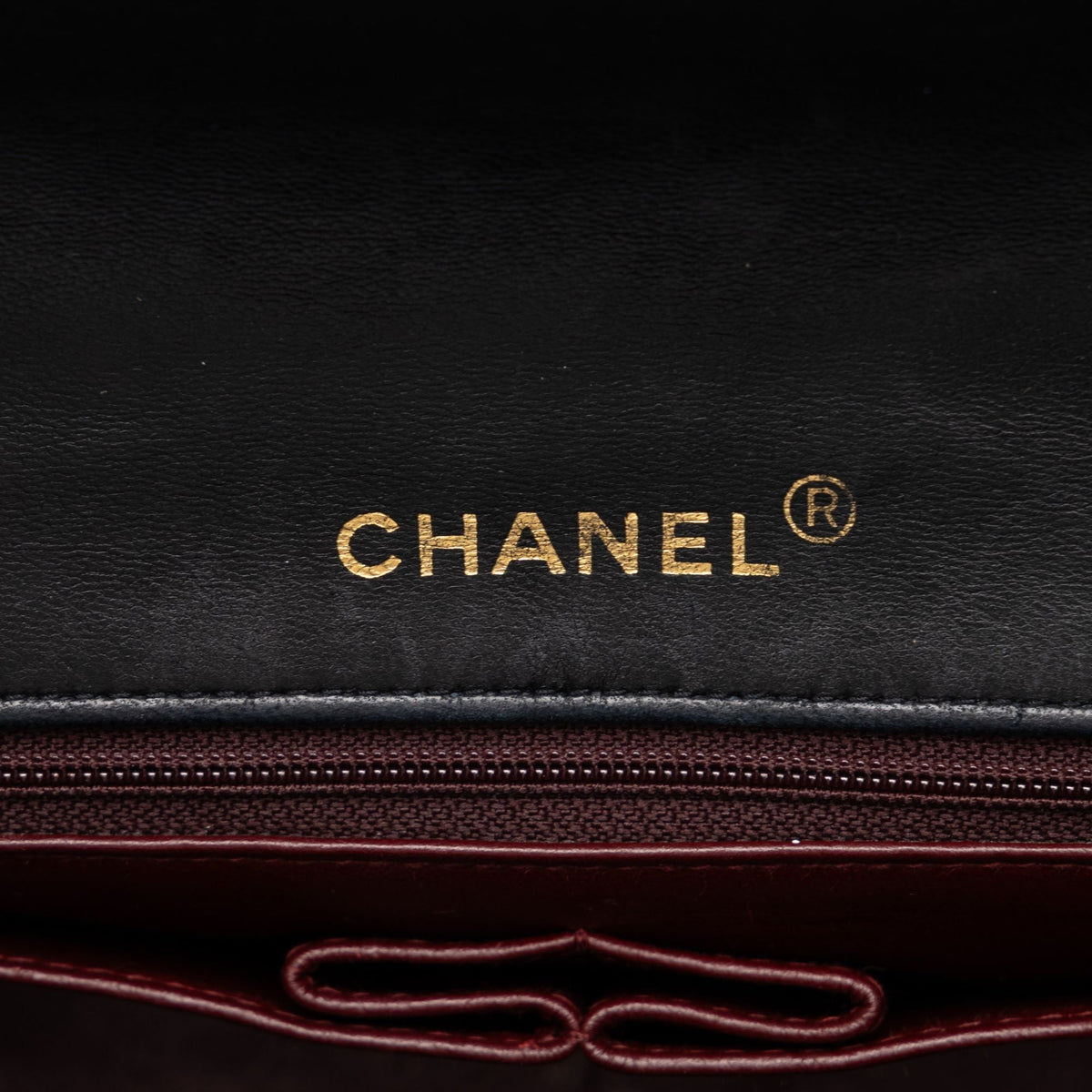 Chanel CC Quilted Lambskin Full Single Flap — Black