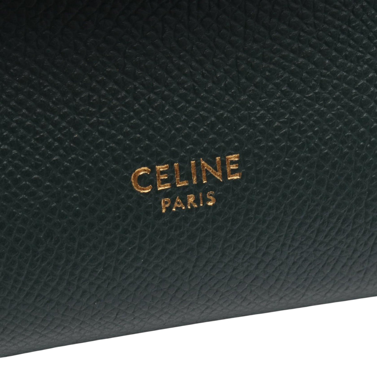 Celine Pico Grained Calfskin Belt Bag — Green