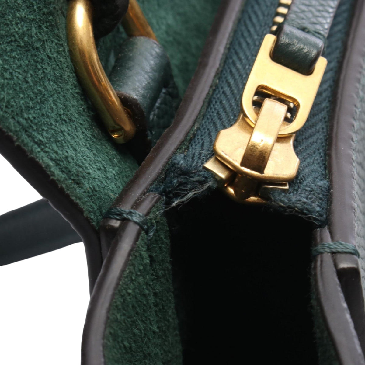 Celine Pico Grained Calfskin Belt Bag — Green