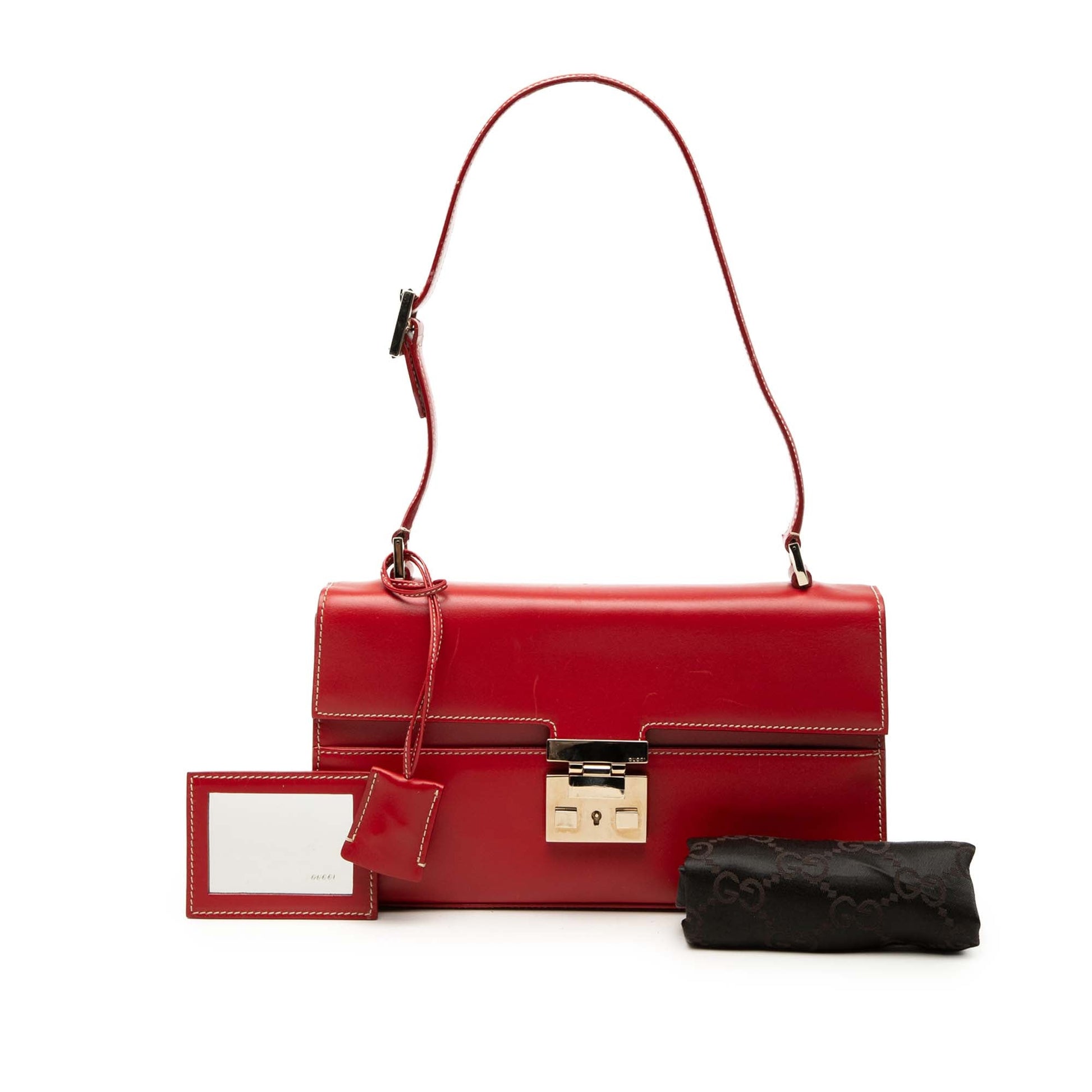 Gucci Calfskin Lady Lock Shoulder Bag