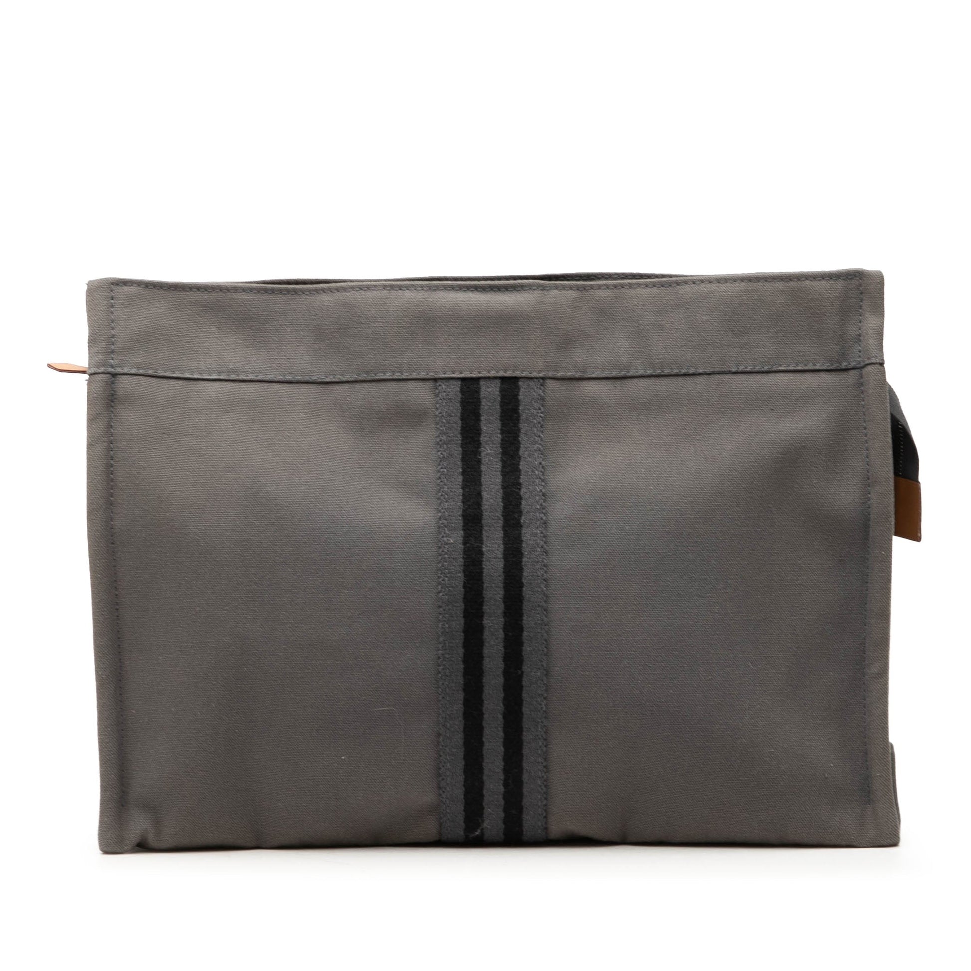 Hermès Canvas Fourre Tout Clutch